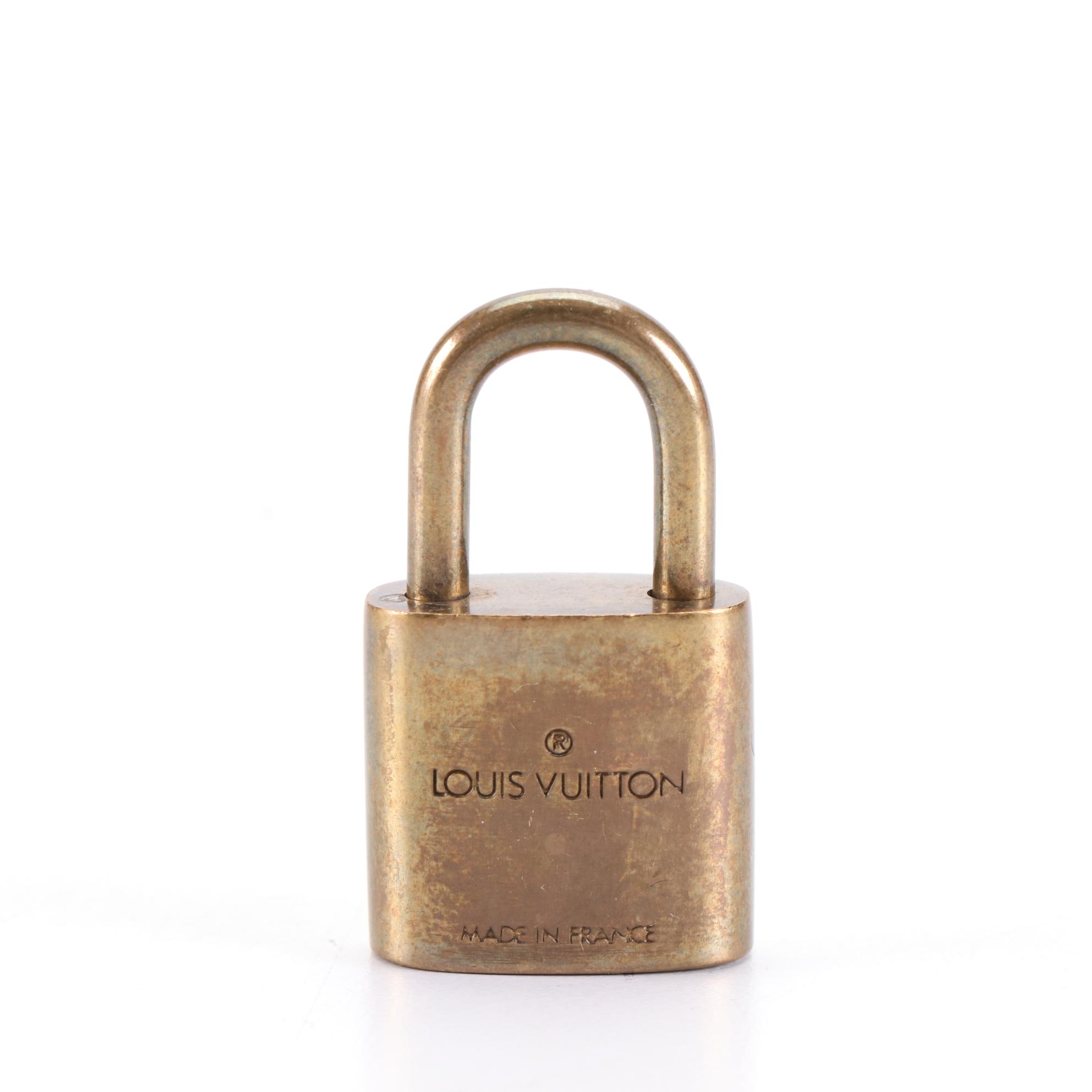 Louis Vuitton Brass Padlock and Key