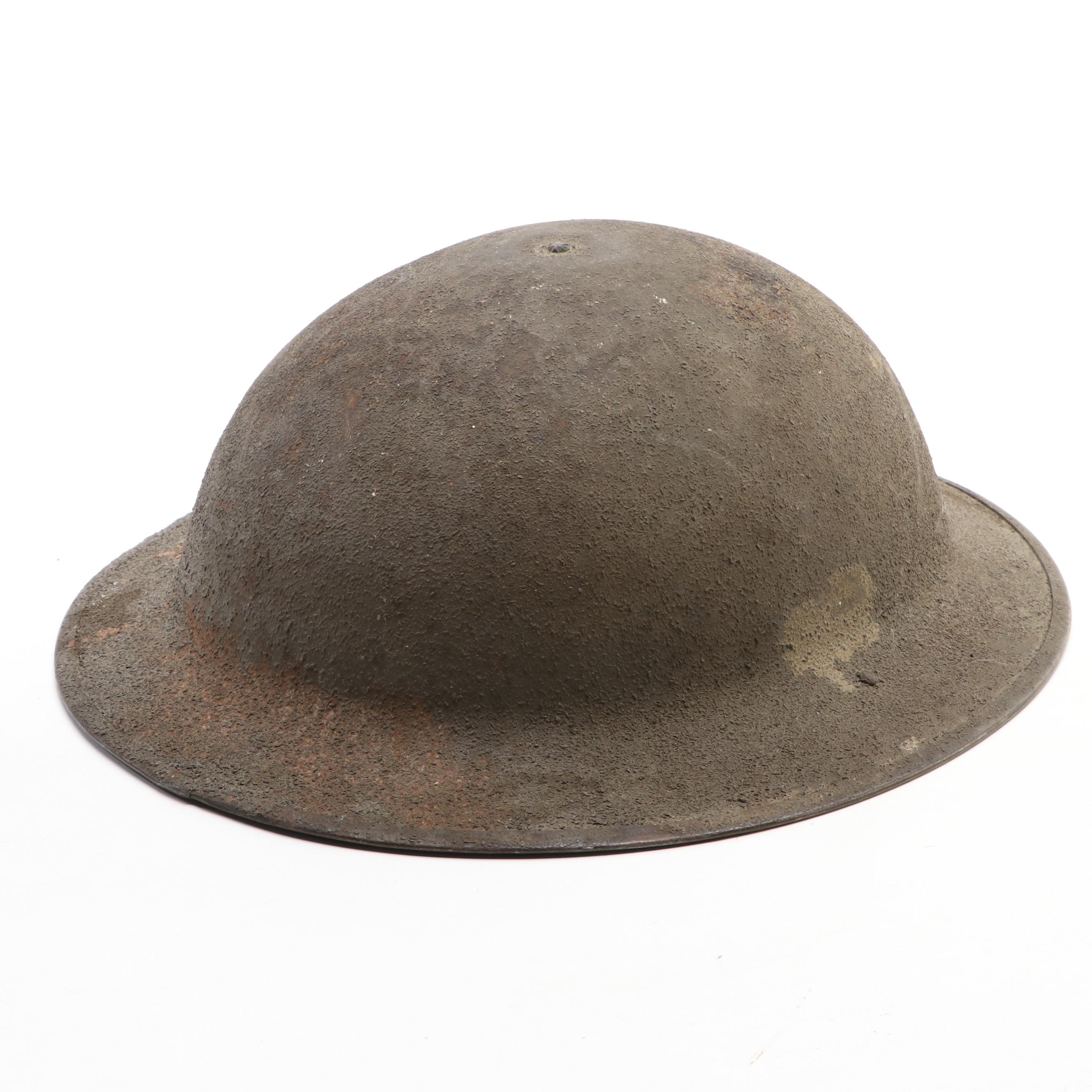 WWI Era United Stated M1917 Brodie Helmet