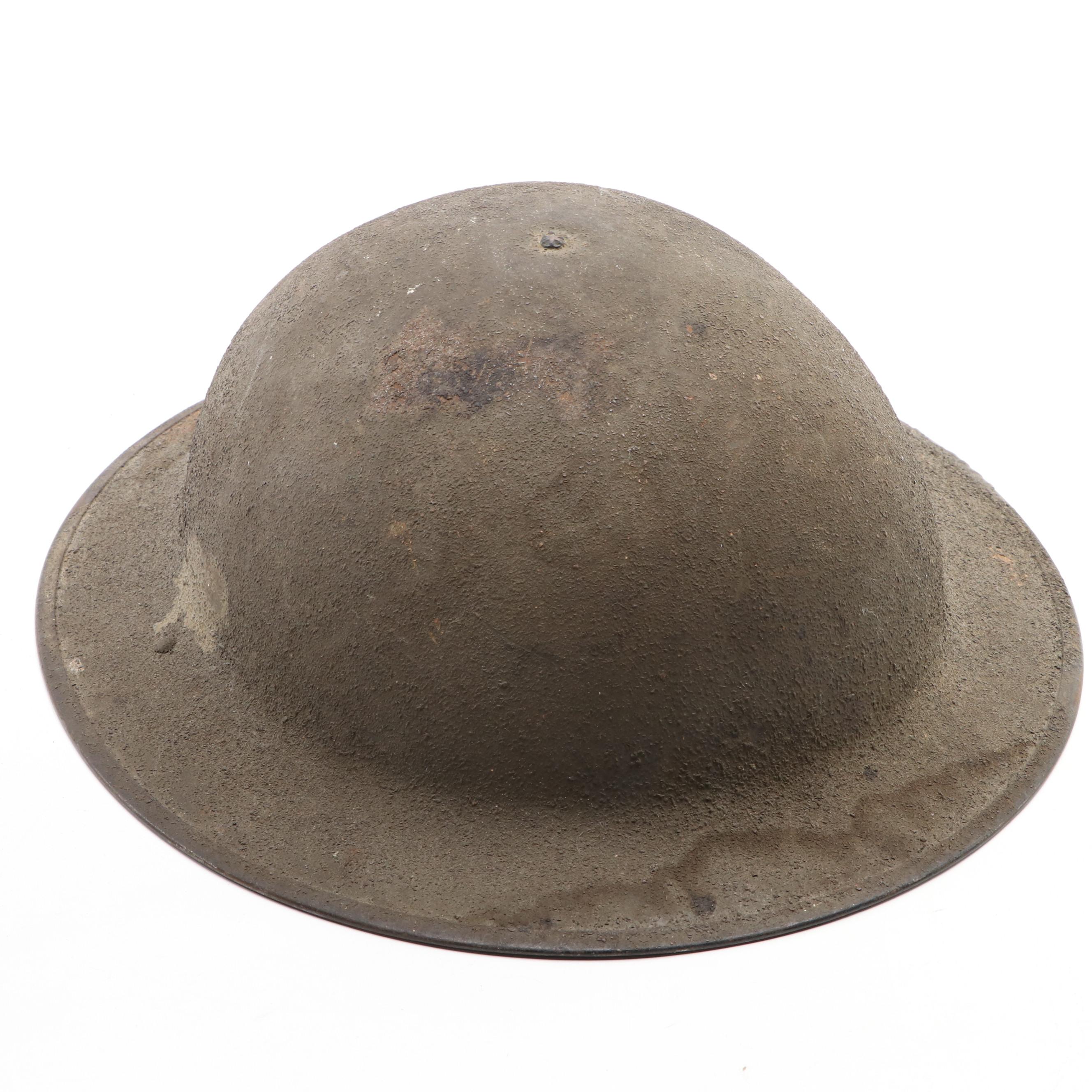 WWI Era United Stated M1917 Brodie Helmet