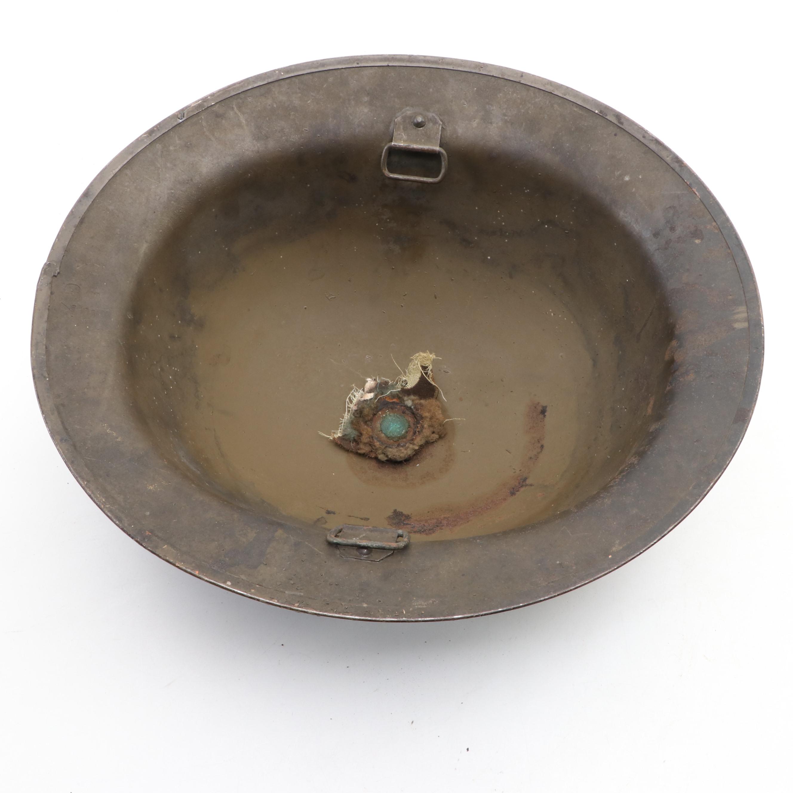 WWI Era United Stated M1917 Brodie Helmet