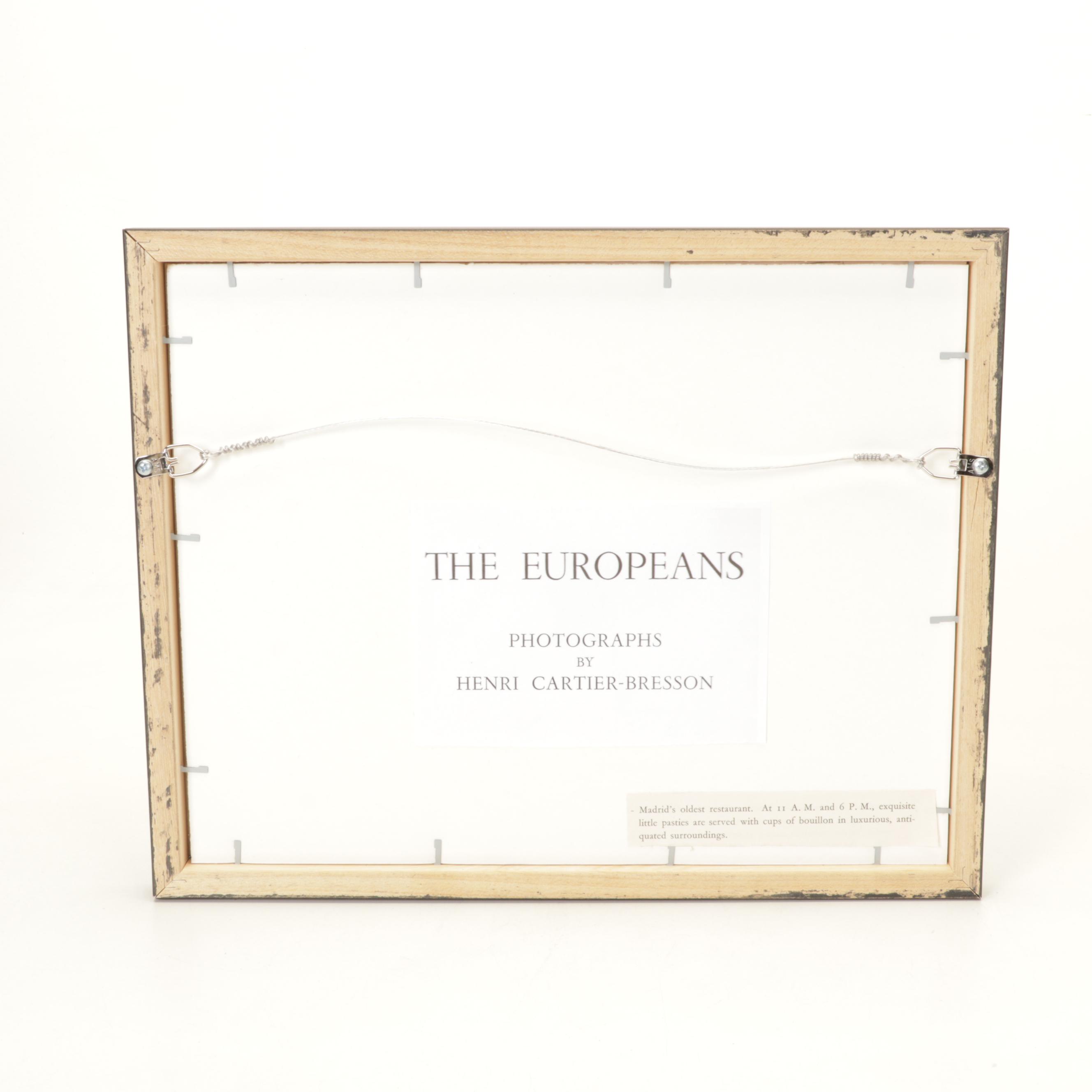 Henri Cartier-Bresson Rotogravure "Madrid's Oldest Restaurant," 1955