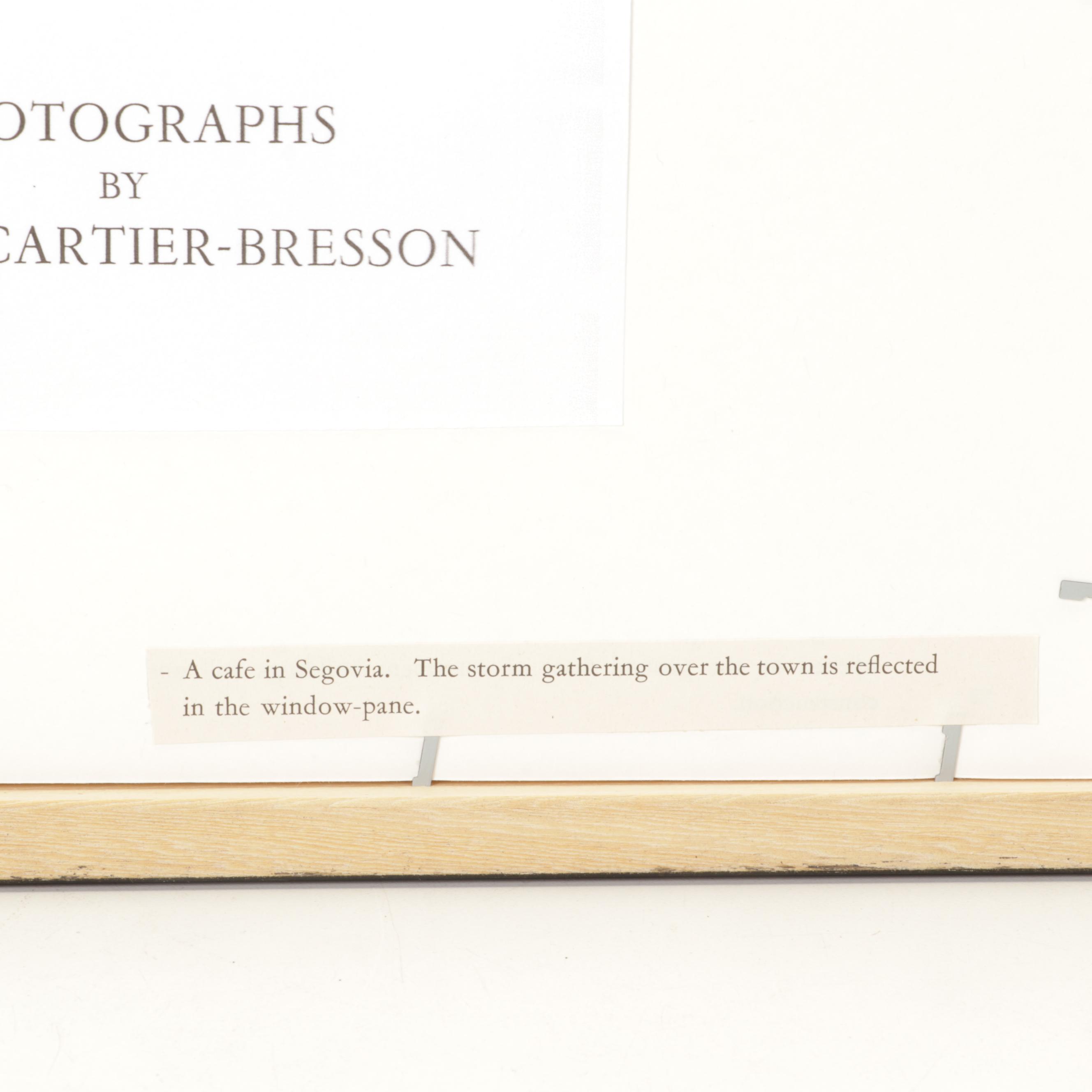 Henri Cartier-Bresson Segovian Cafe Rotogravure From "The Europeans," 1955