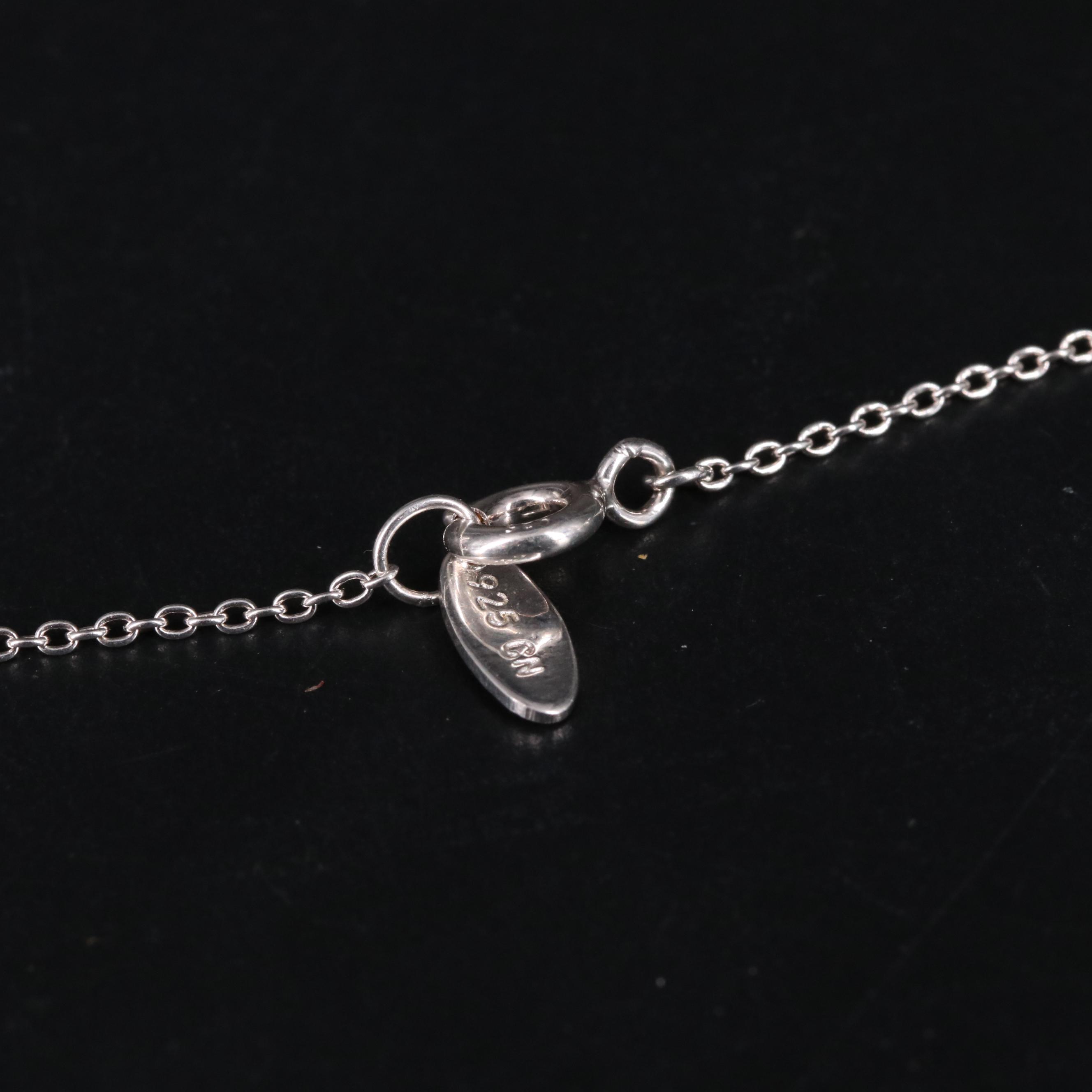 Sterling Curb Chain Family Necklace