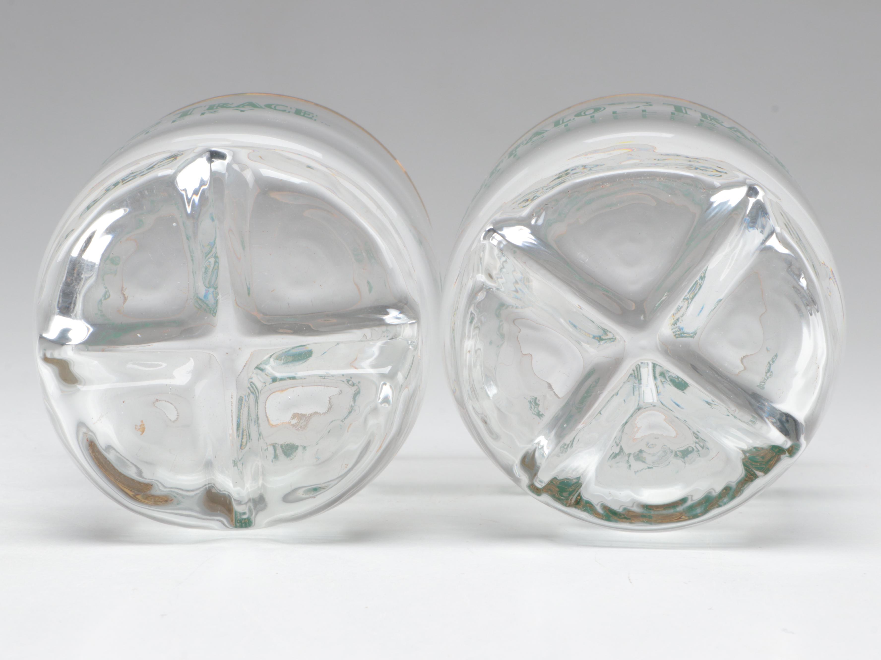 Buffalo Trace Distillery Whiskey and Shot Glasses