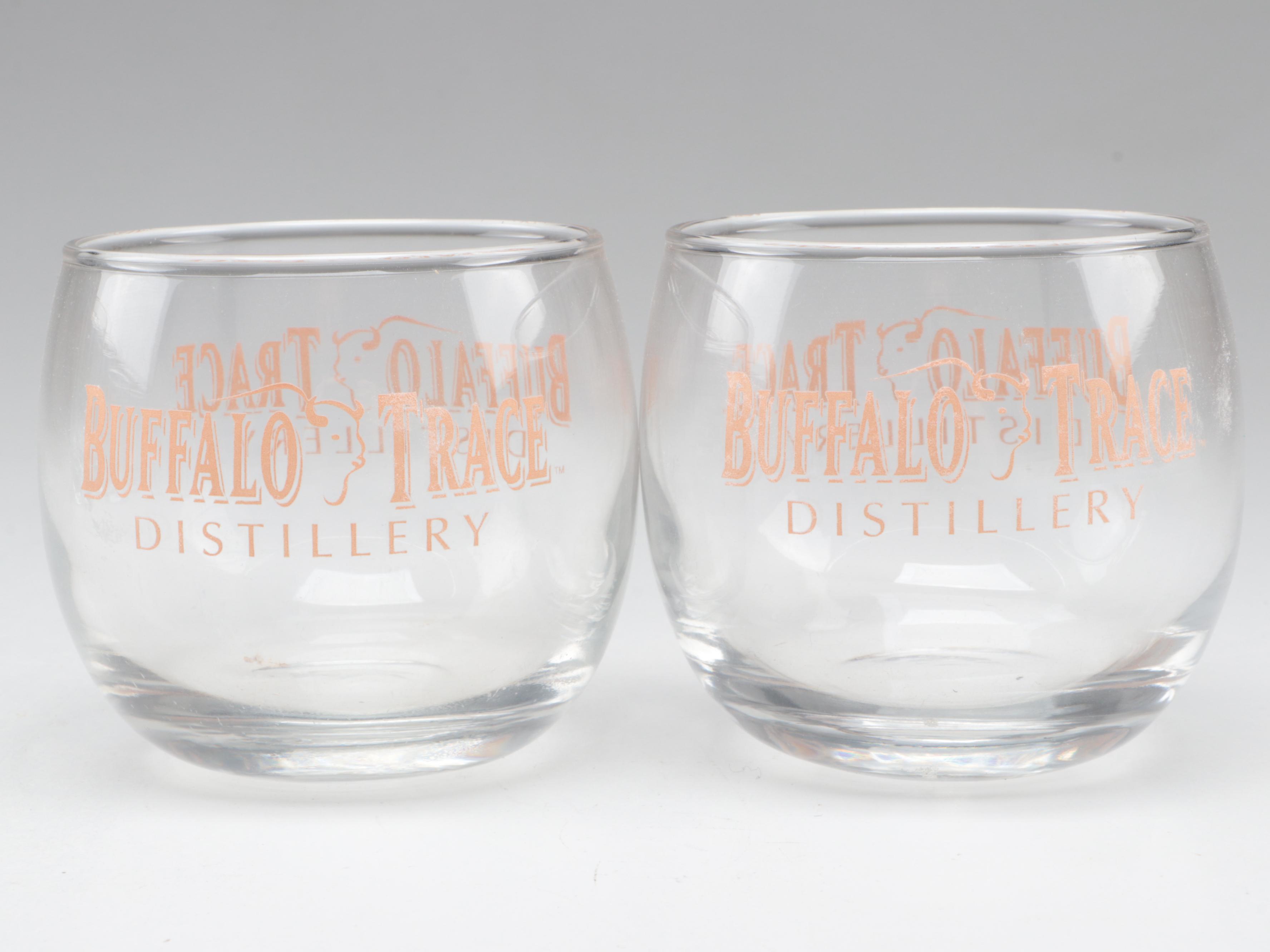 Buffalo Trace Distillery Whiskey and Shot Glasses