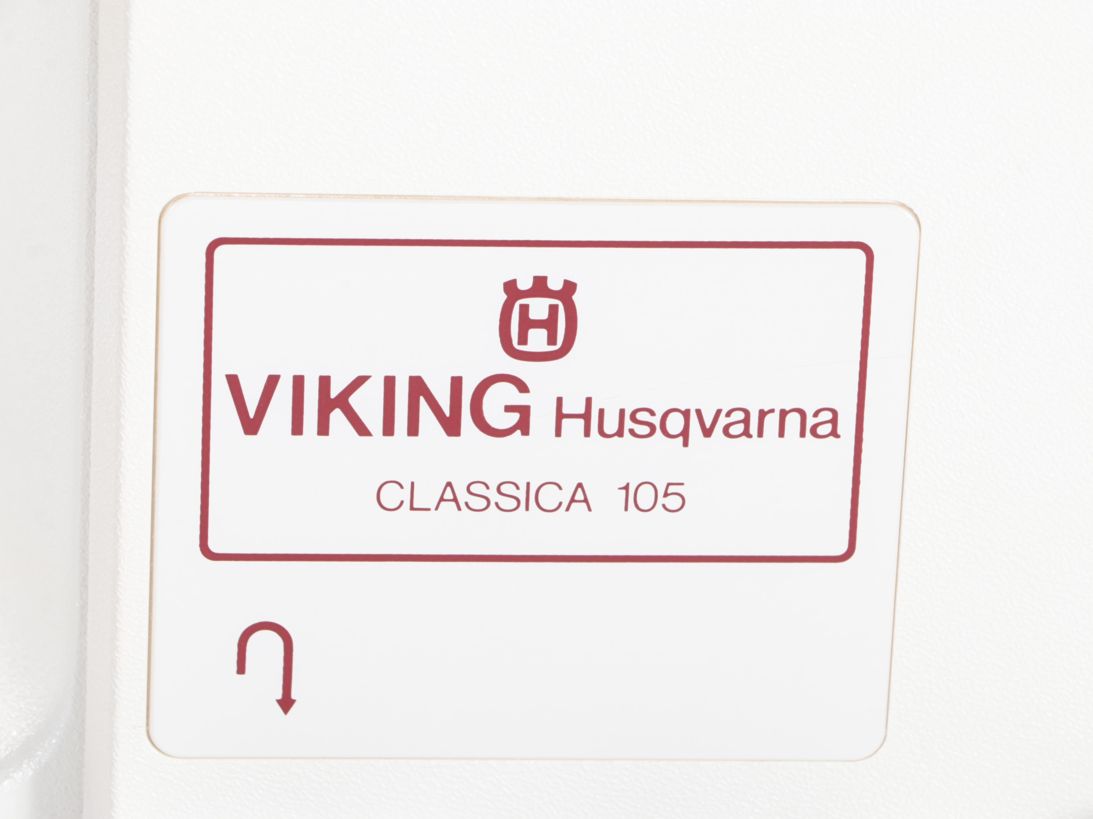 Viking Husqvarna Classica 105 Sewing Machine with Sewing Books and Accessories