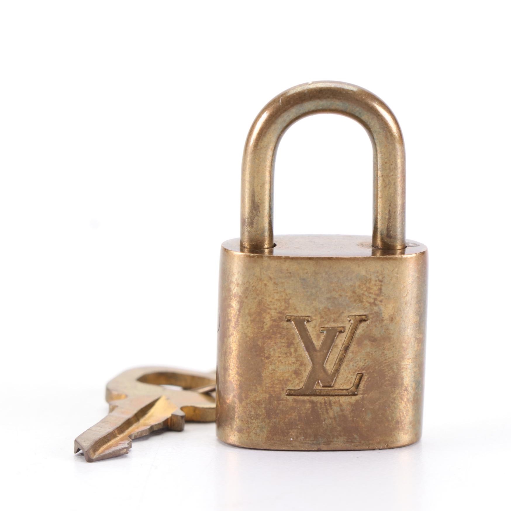 Louis Vuitton Brass Padlock and Key