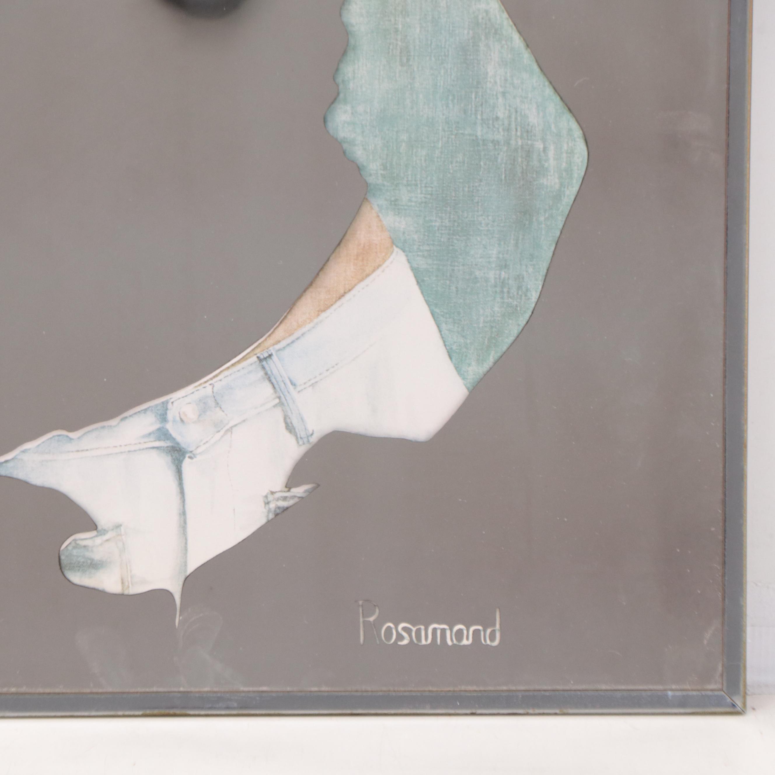 Offset Lithograph Mirrors After Rosamond of Women Portraits, 21st Century