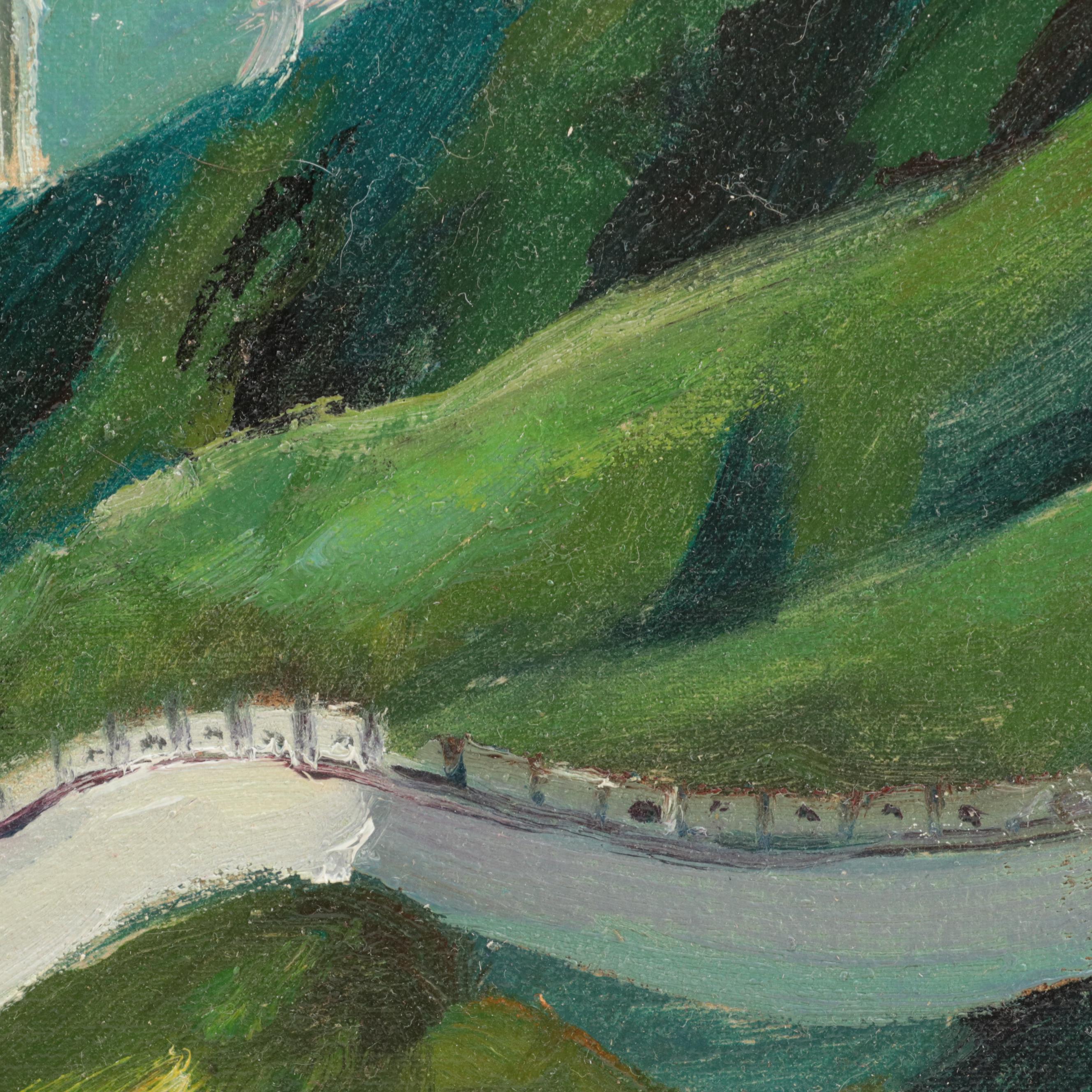 Landscape Oil Painting of the Great Wall of China