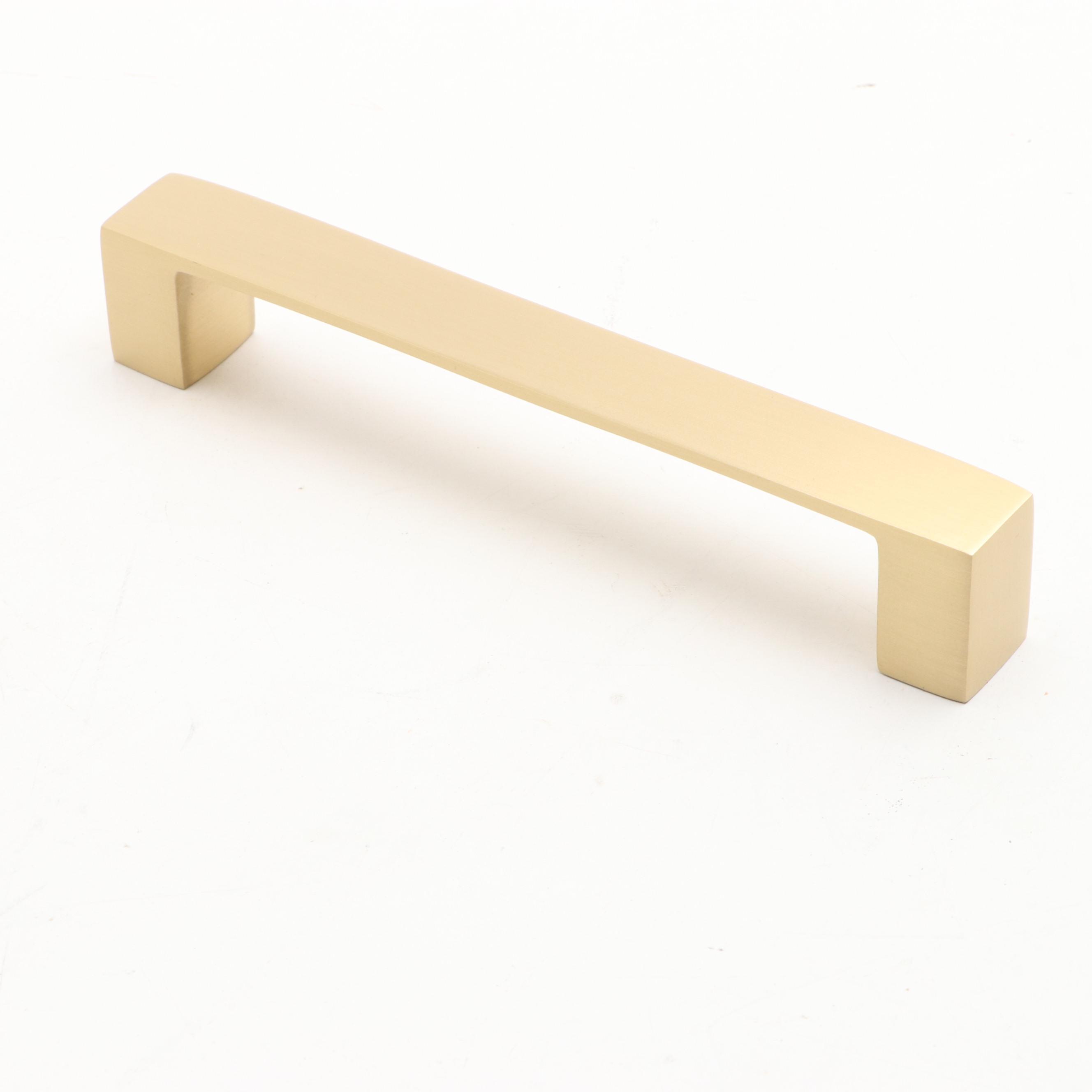 Warm Brass Finish Modernist Cabinet Pulls
