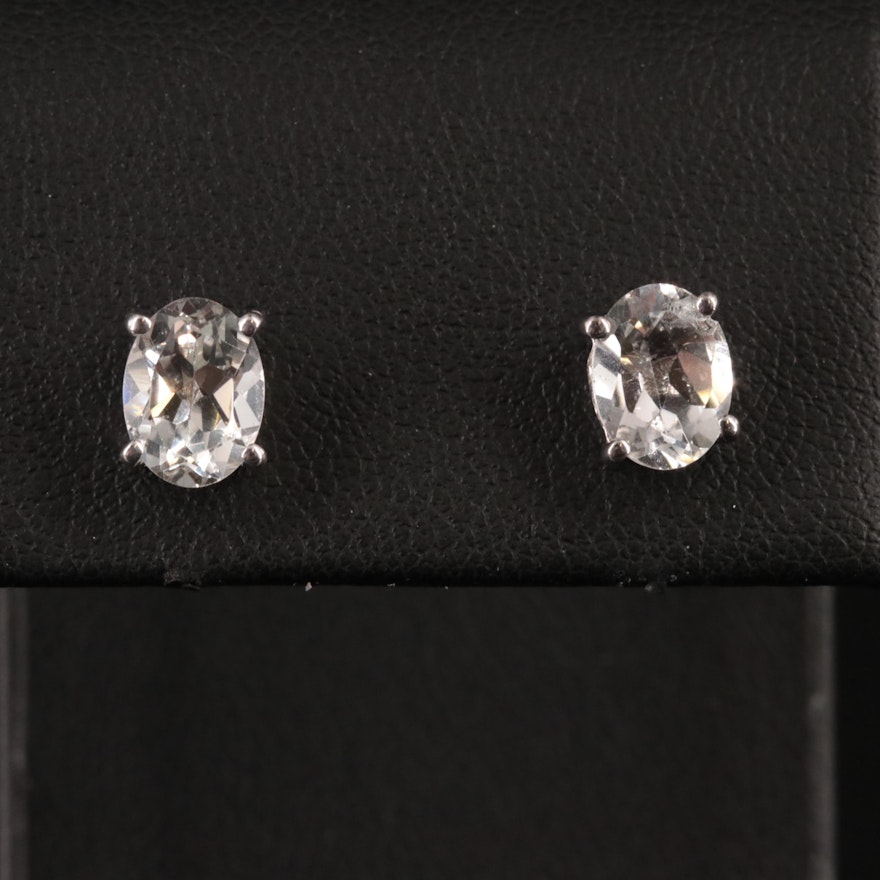 Sterling Gemstone Stud Earrings