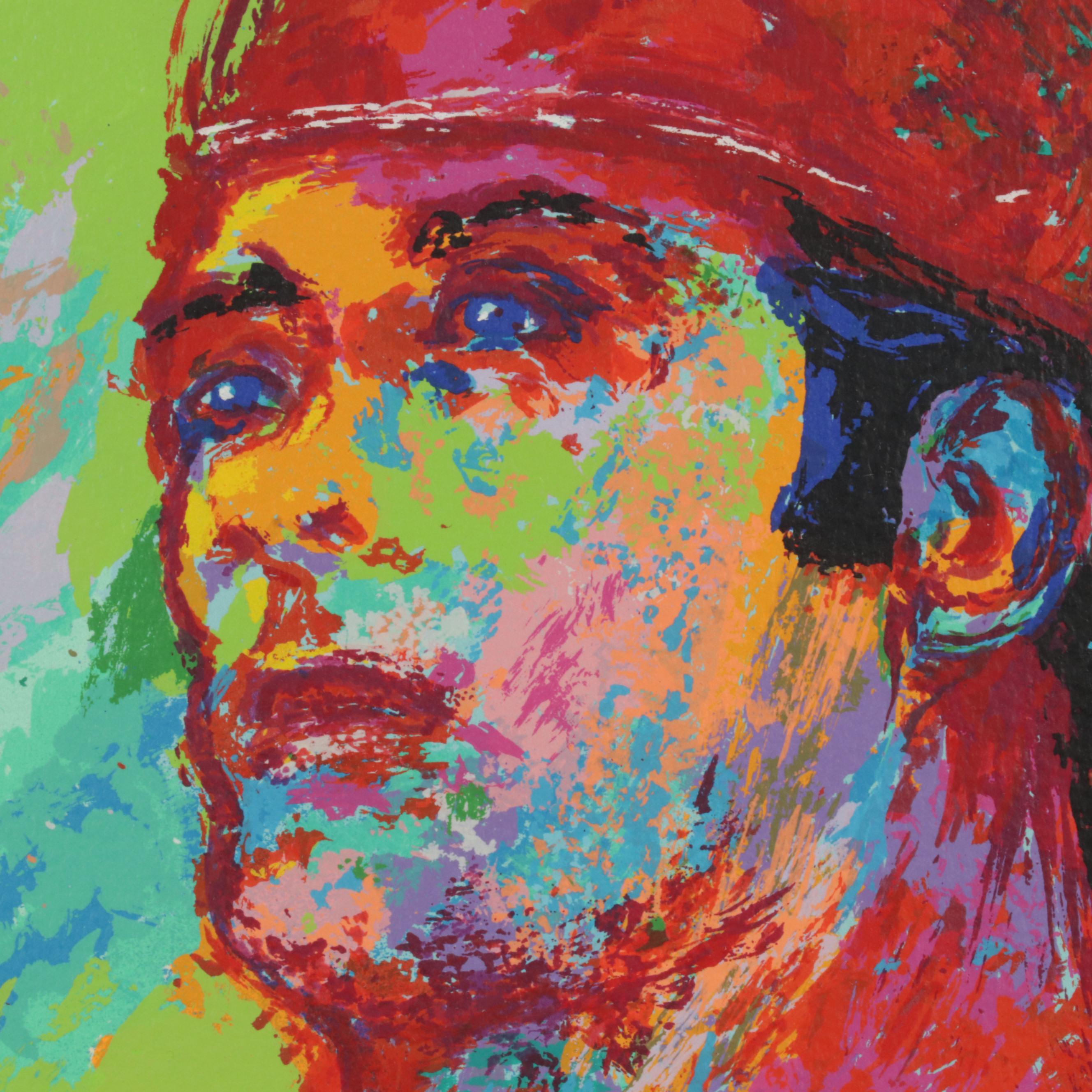 LeRoy Neiman Serigraph "Johnny Bench, the Catcher," Circa 1989
