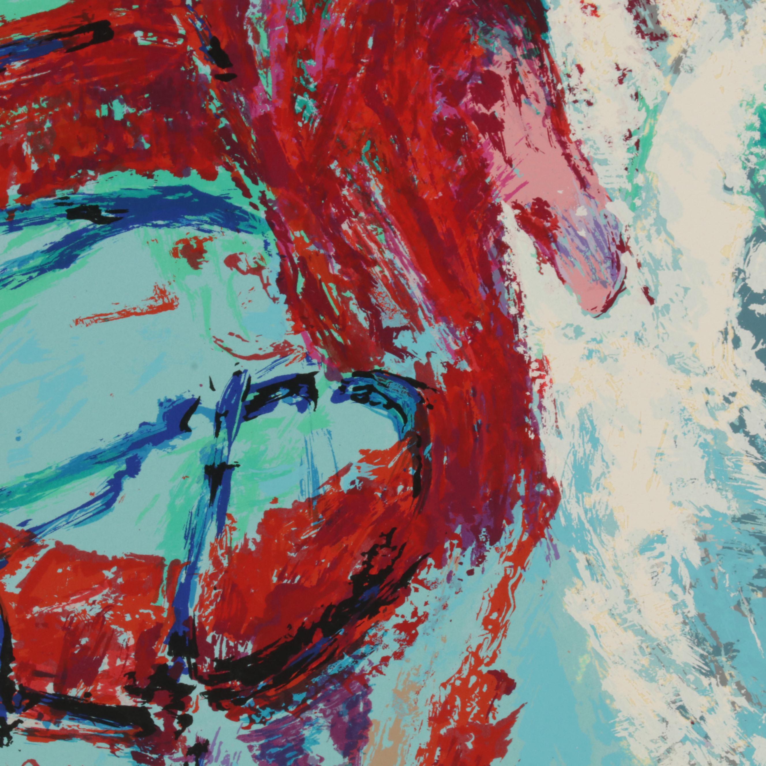 LeRoy Neiman Serigraph "Johnny Bench, the Catcher," Circa 1989