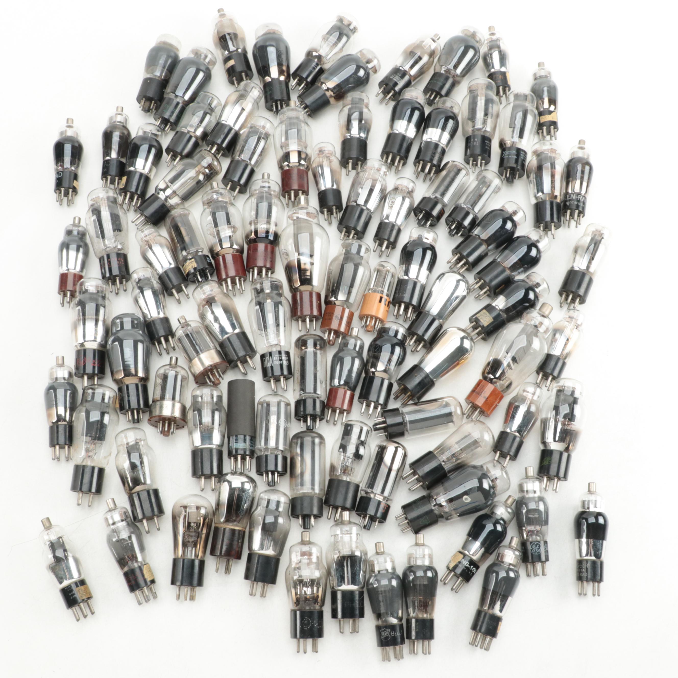 GE, Tung-Sol, RCA, Sylvania and Other Vacuum Tubes
