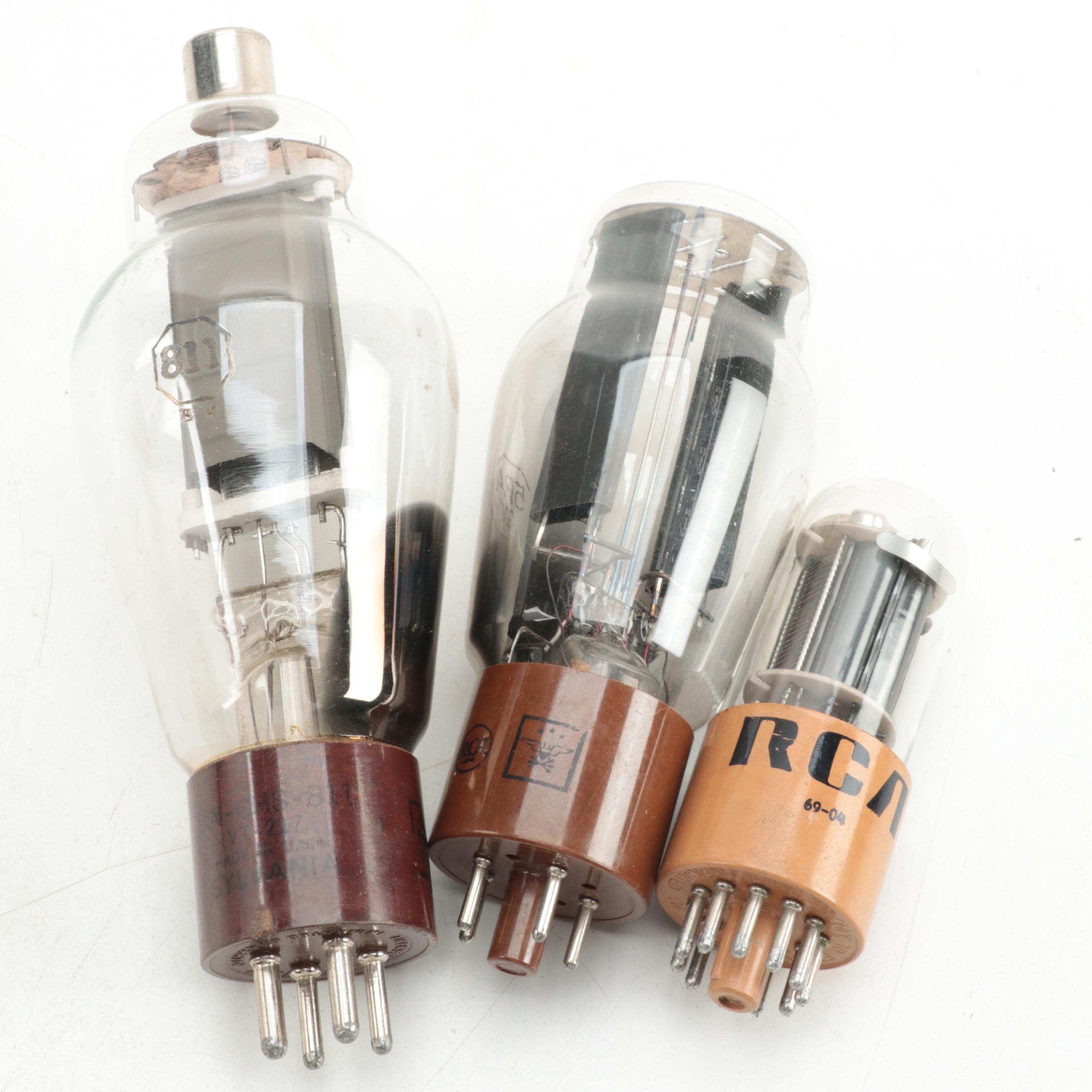 GE, Tung-Sol, RCA, Sylvania and Other Vacuum Tubes