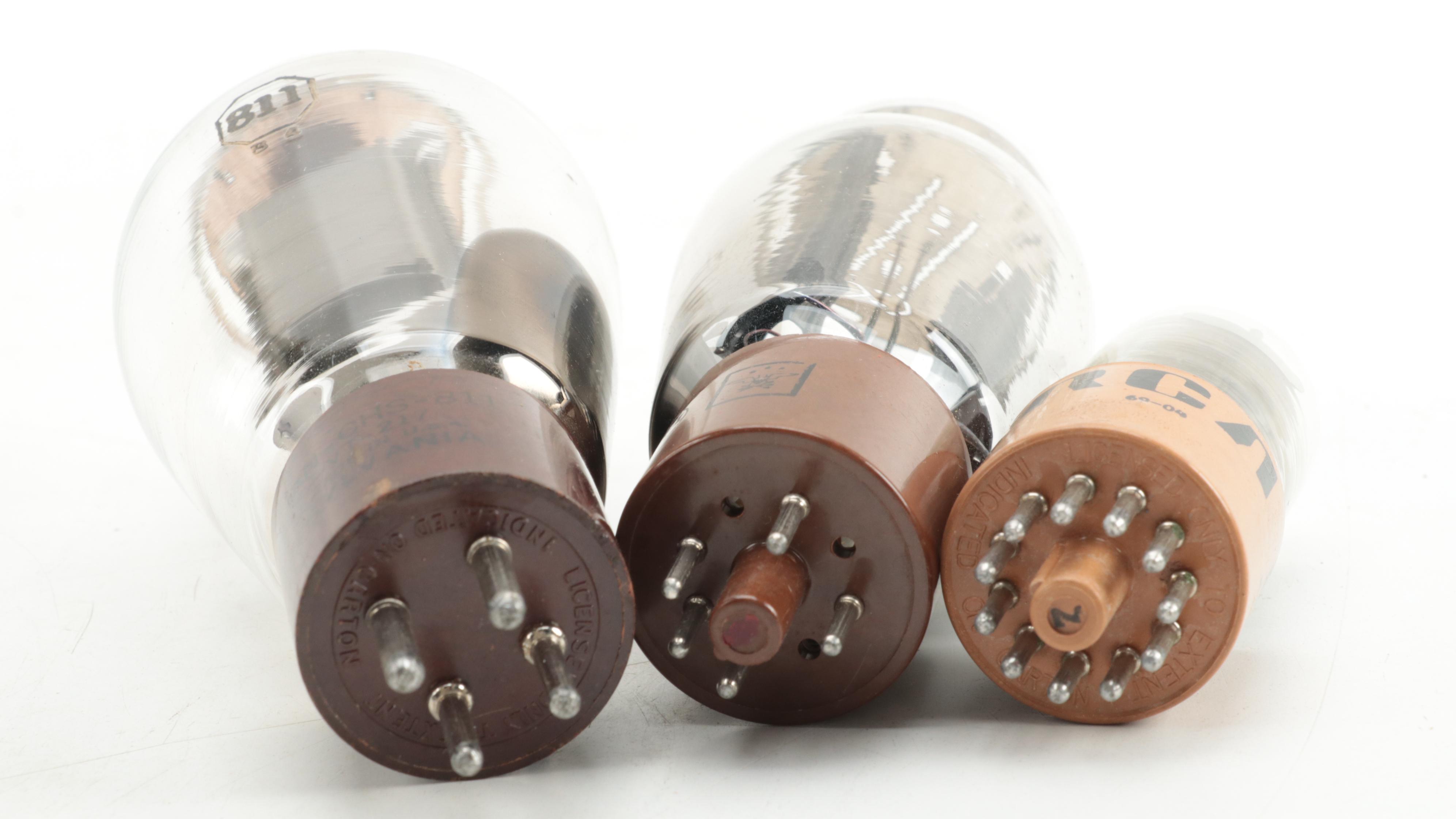 GE, Tung-Sol, RCA, Sylvania and Other Vacuum Tubes