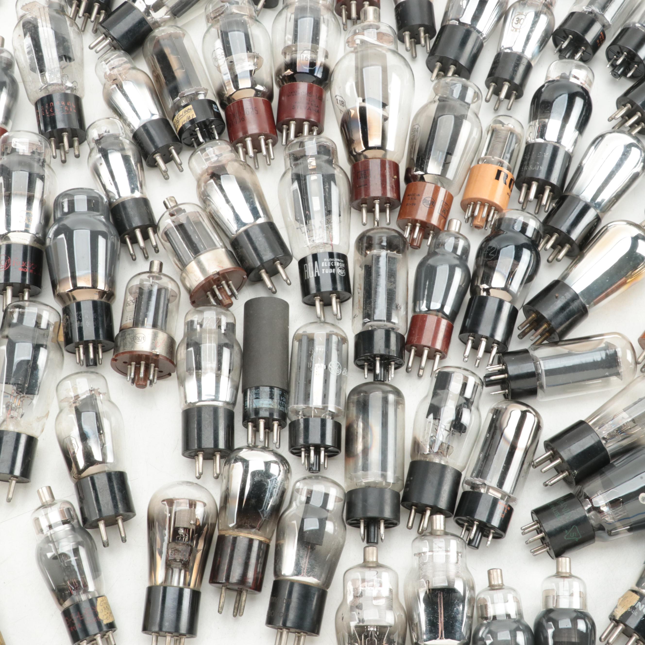 GE, Tung-Sol, RCA, Sylvania and Other Vacuum Tubes