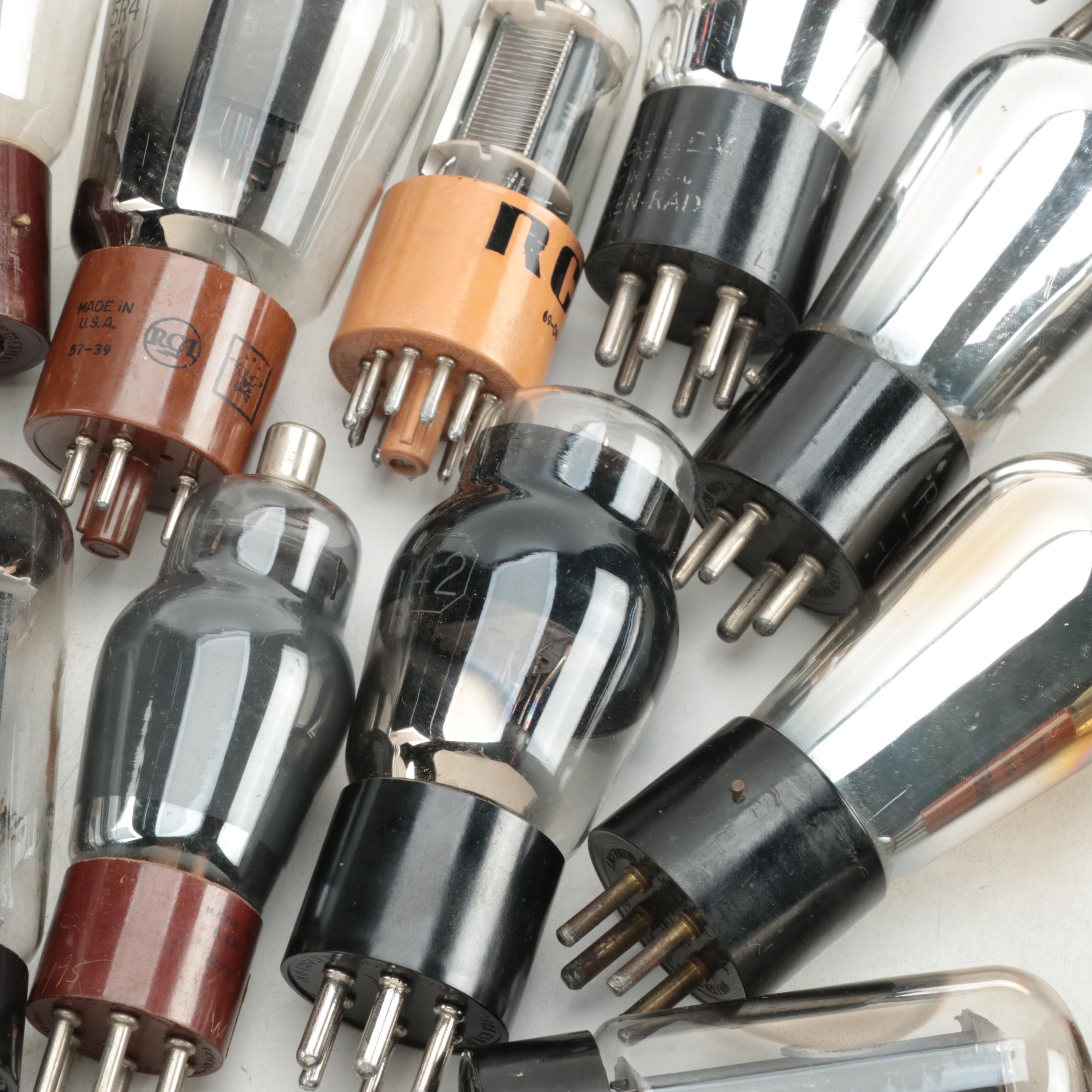 GE, Tung-Sol, RCA, Sylvania and Other Vacuum Tubes