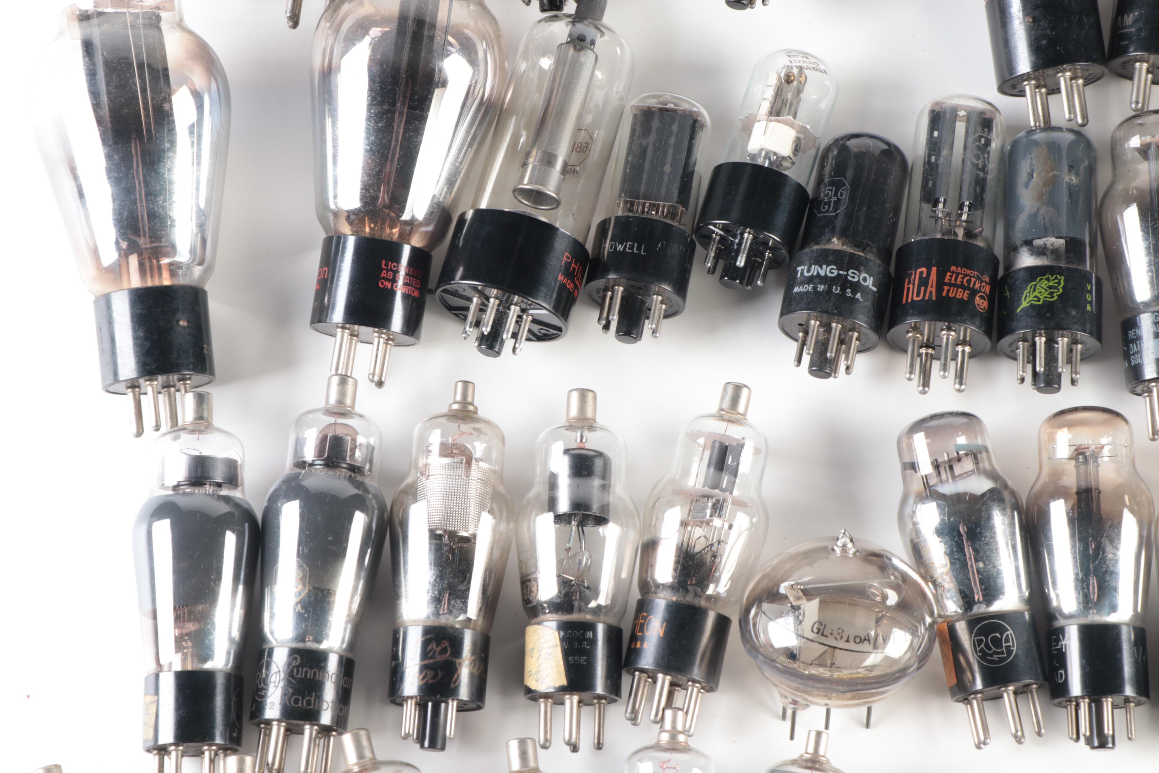 RCA, Philco, Westinghouse, Tung-Sol and Other Electronic Vacuum Tubes