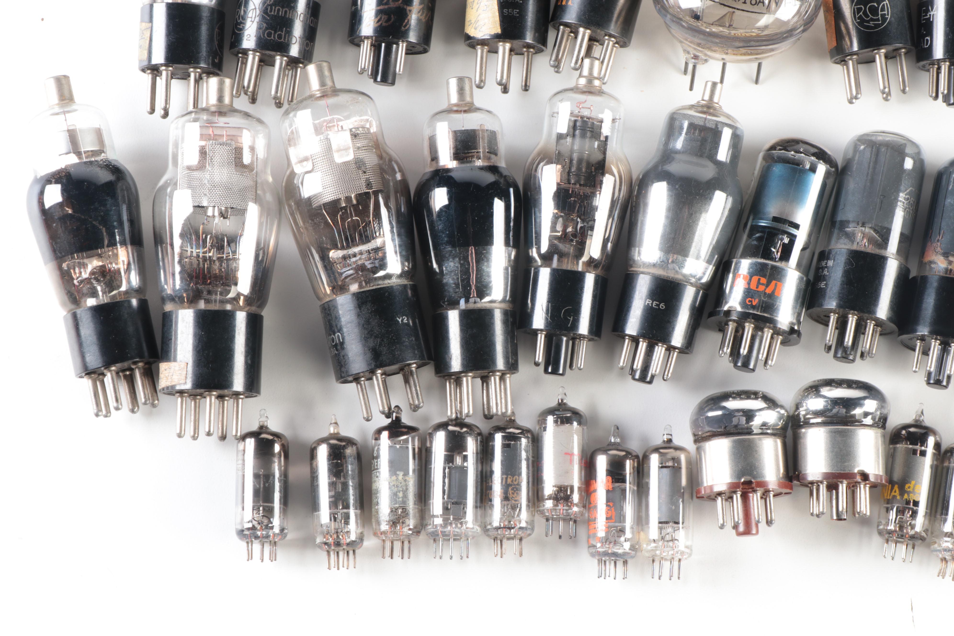 RCA, Philco, Westinghouse, Tung-Sol and Other Electronic Vacuum Tubes