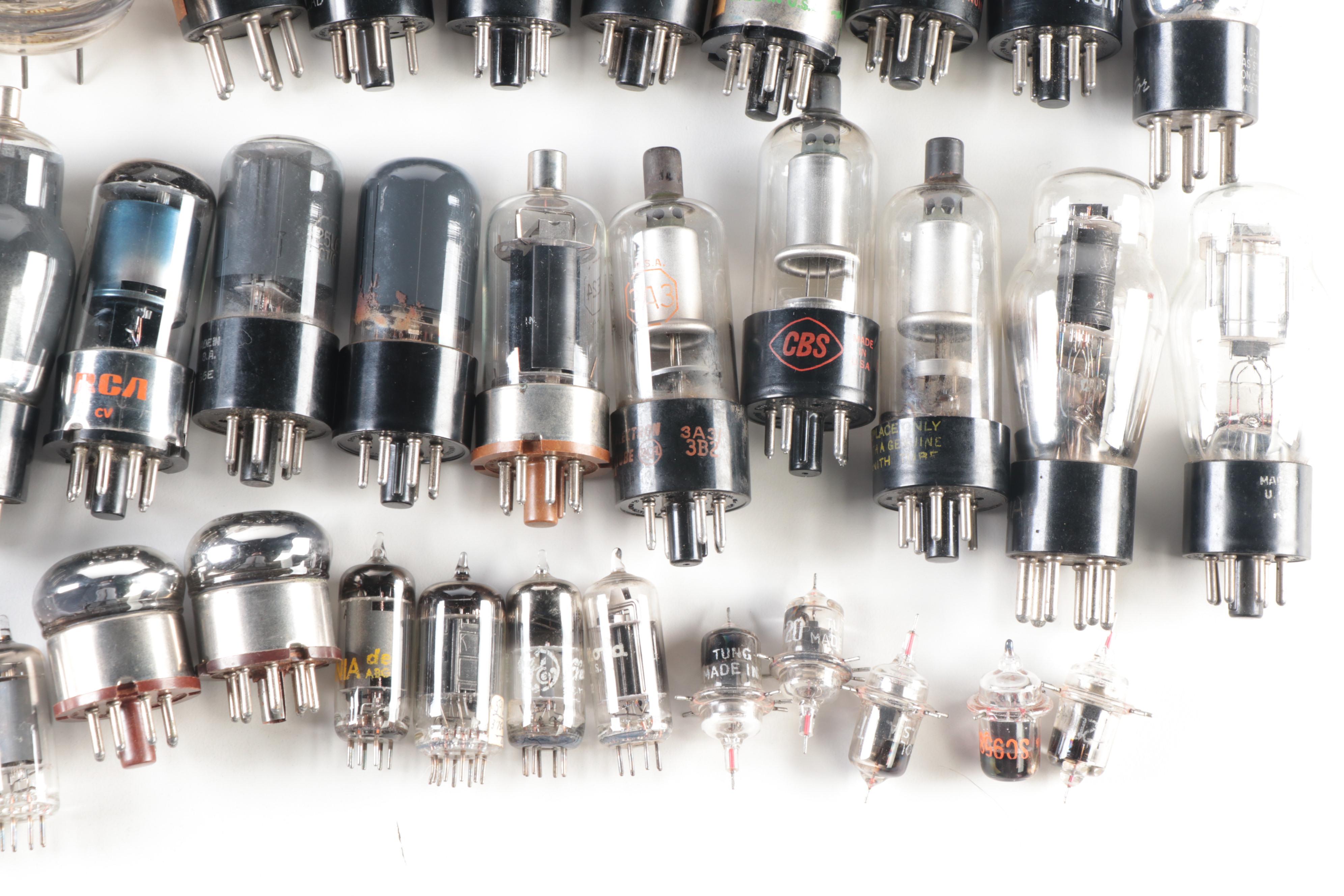 RCA, Philco, Westinghouse, Tung-Sol and Other Electronic Vacuum Tubes