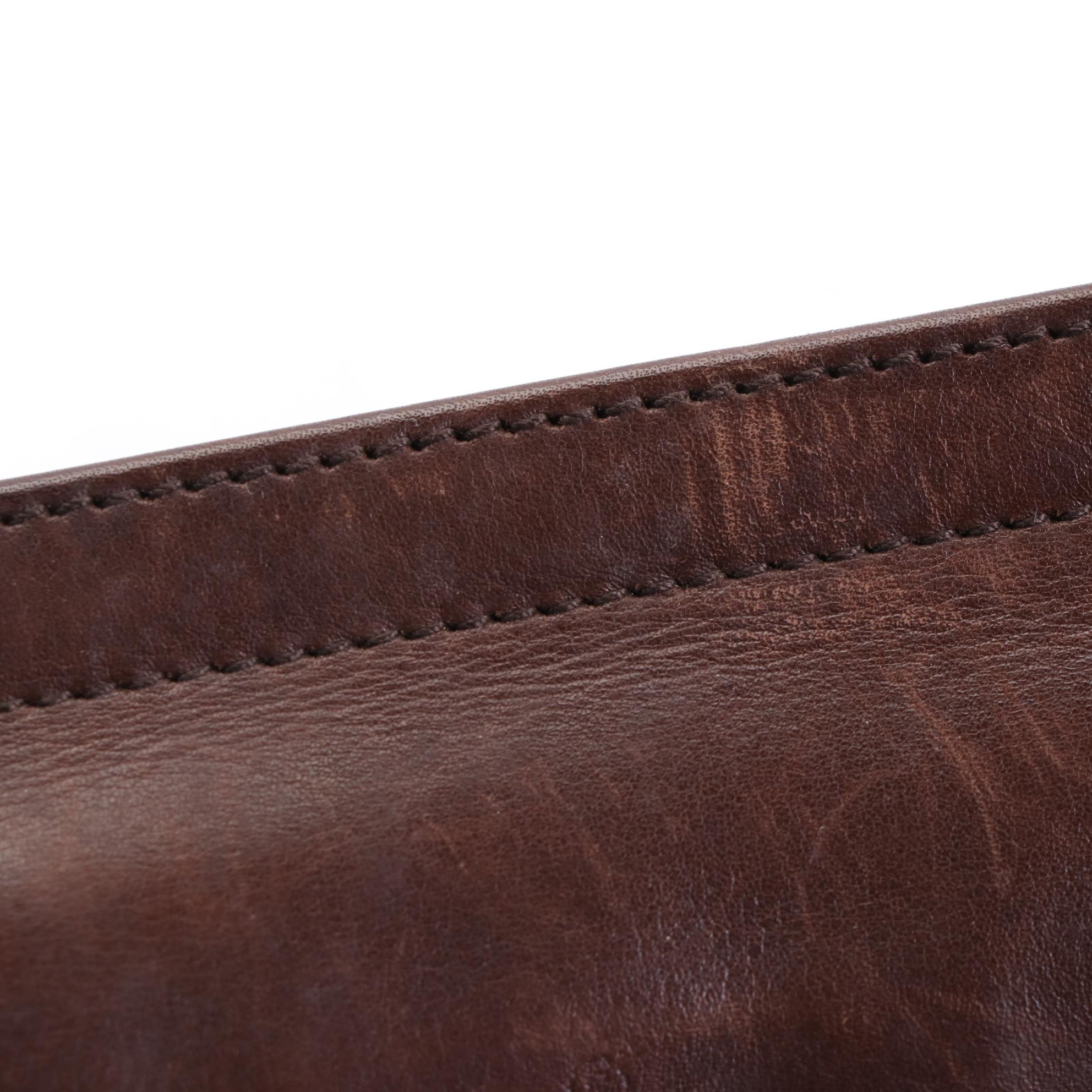 Gucci Waist Bag in GG Supreme Canvas and Brown Leather