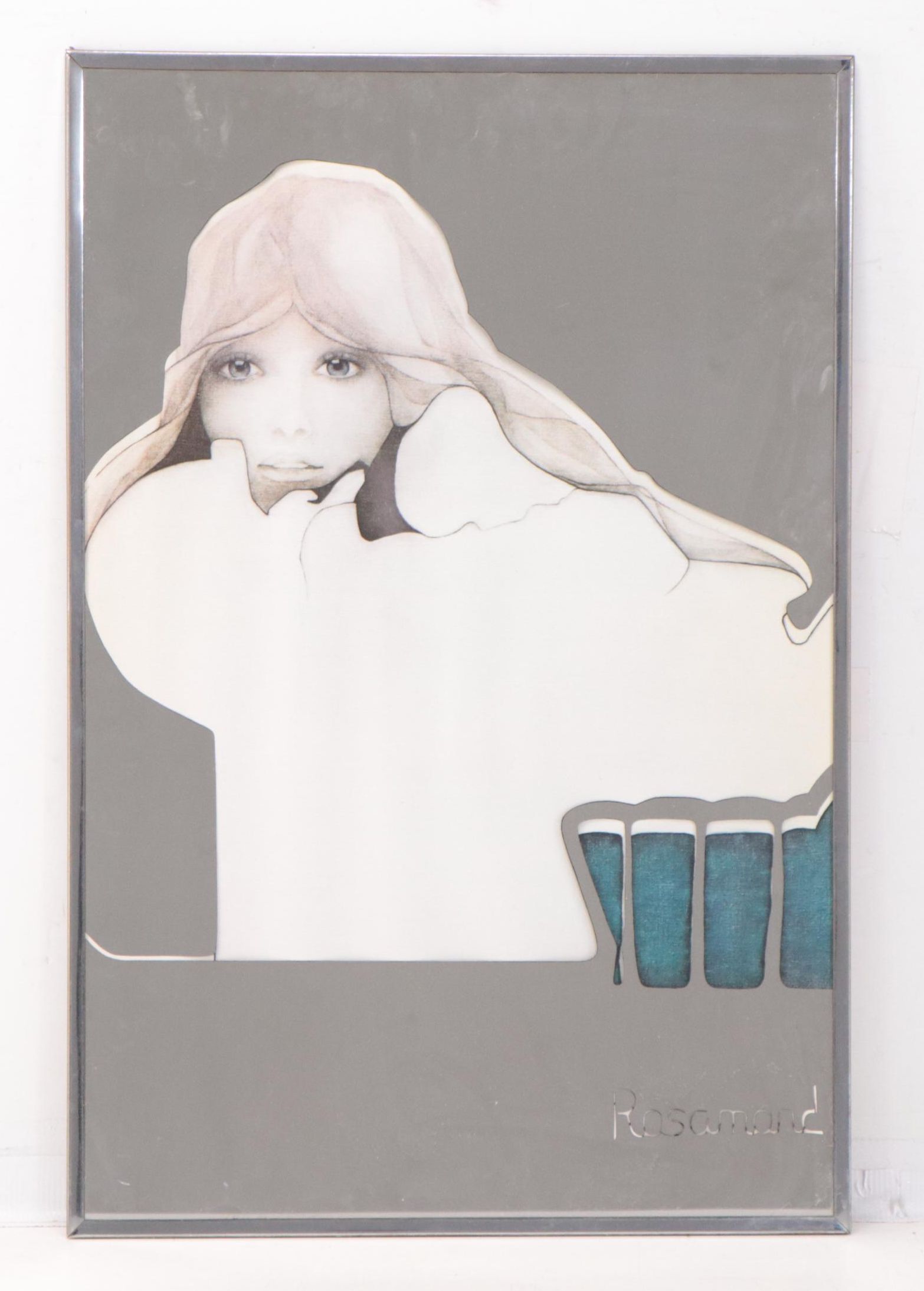 Offset Lithograph Mirrors After Rosamond of Women Portraits, 21st Century
