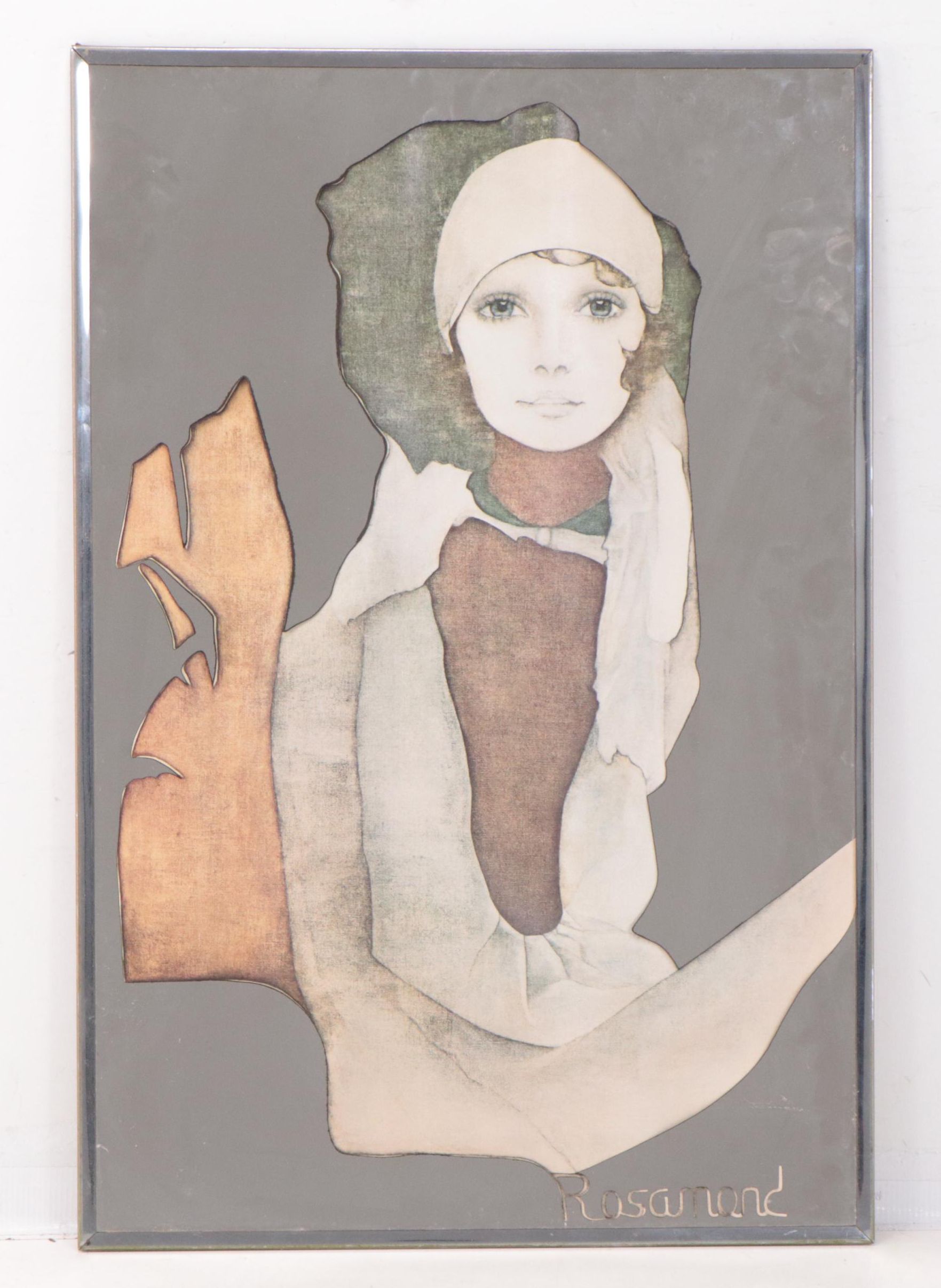 Offset Lithograph Mirrors After Rosamond of Women Portraits, 21st Century