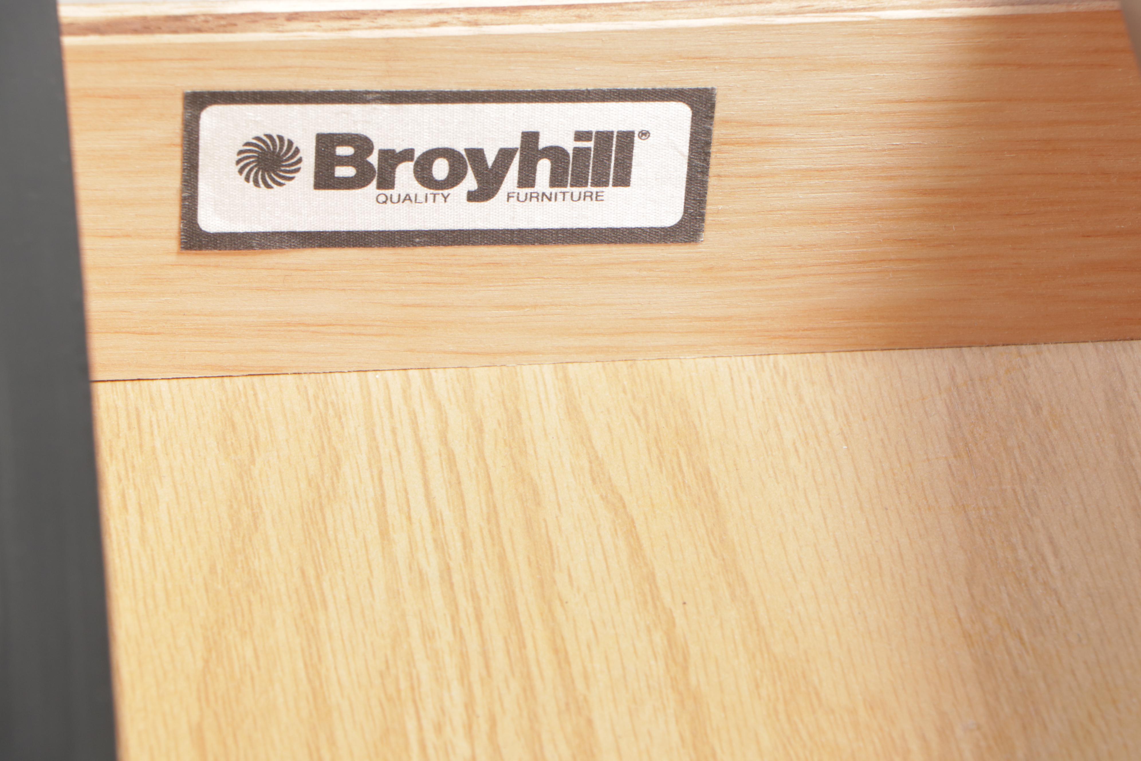 Broyhill Ebonized Console Table