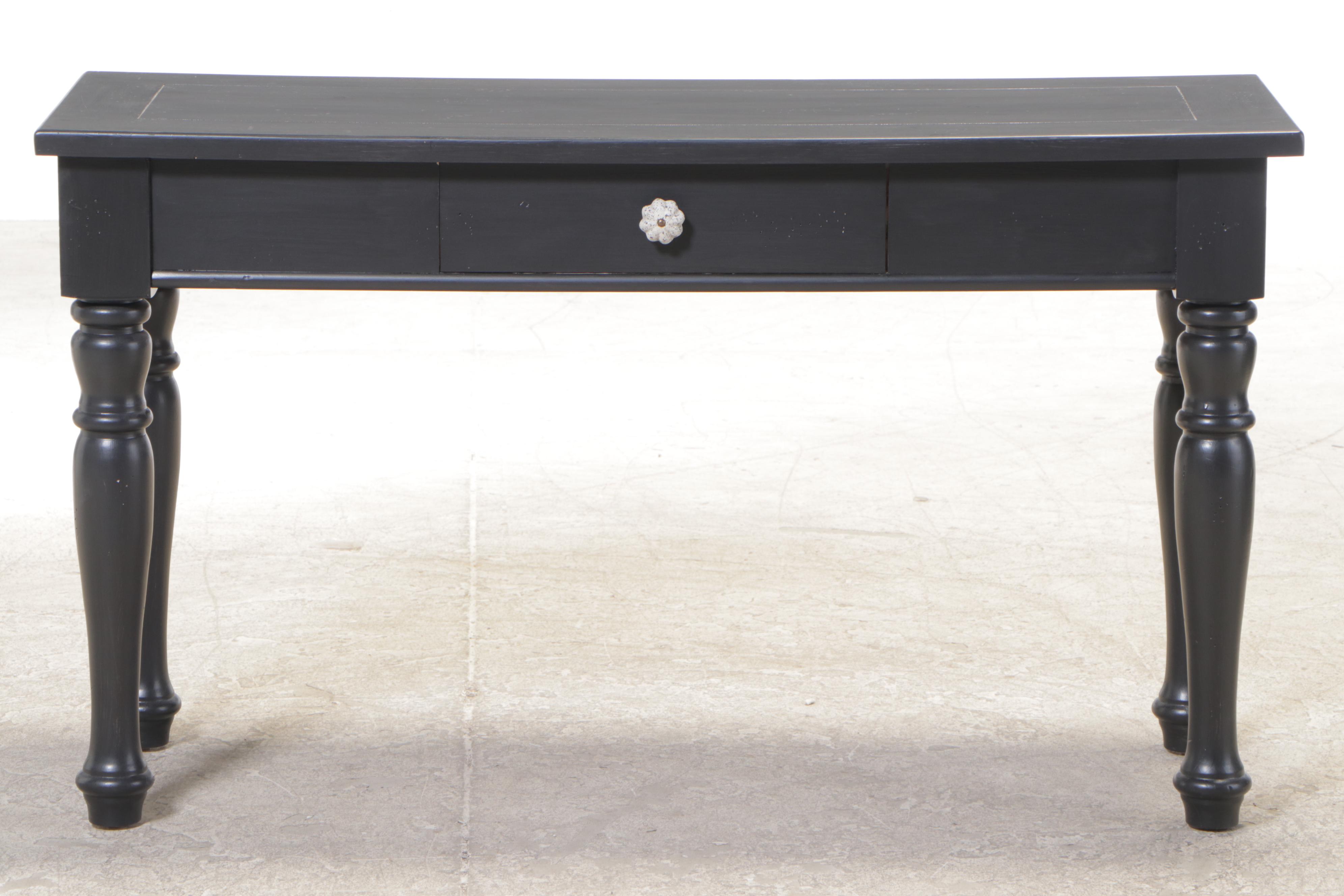 Broyhill Ebonized Console Table