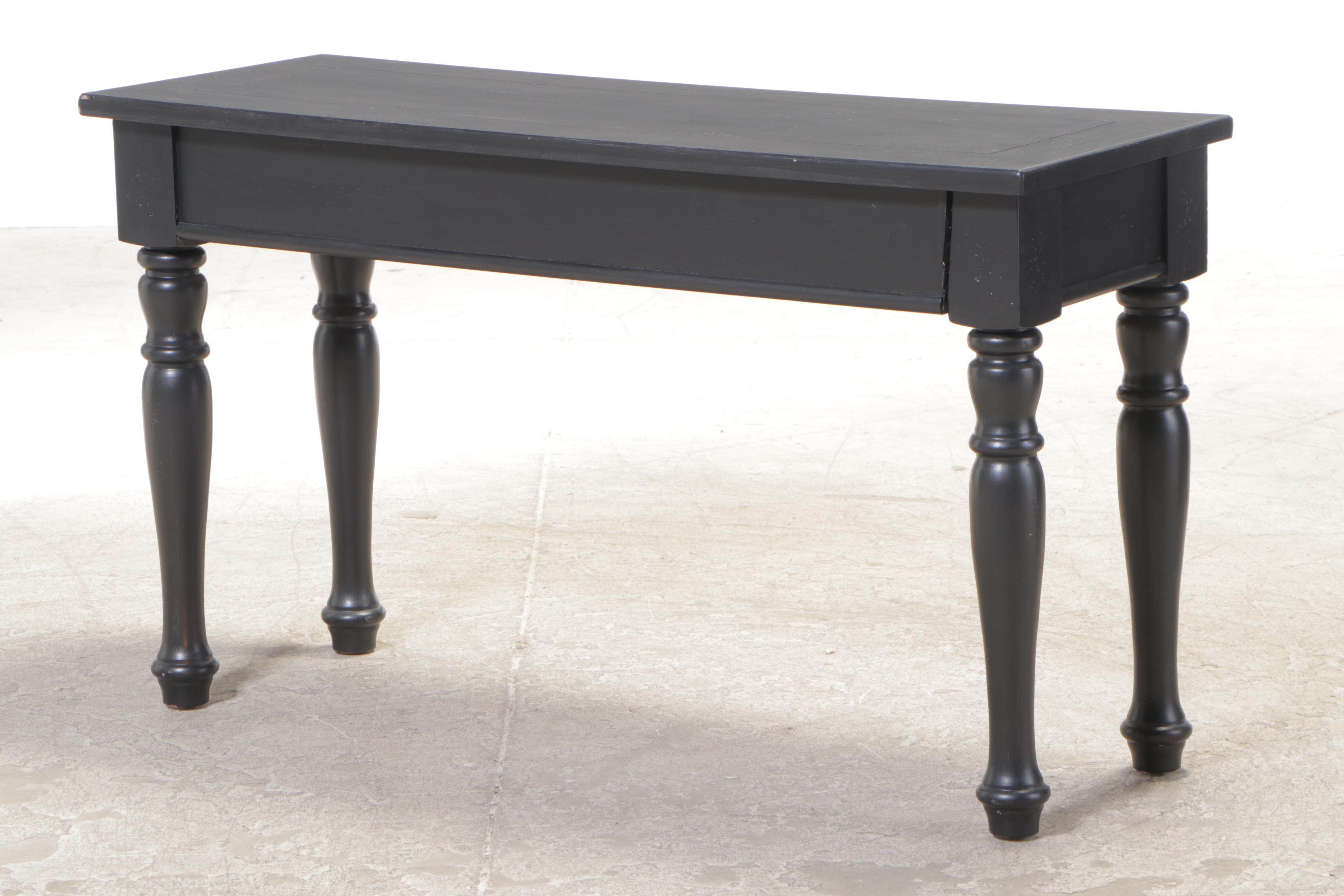 Broyhill Ebonized Console Table