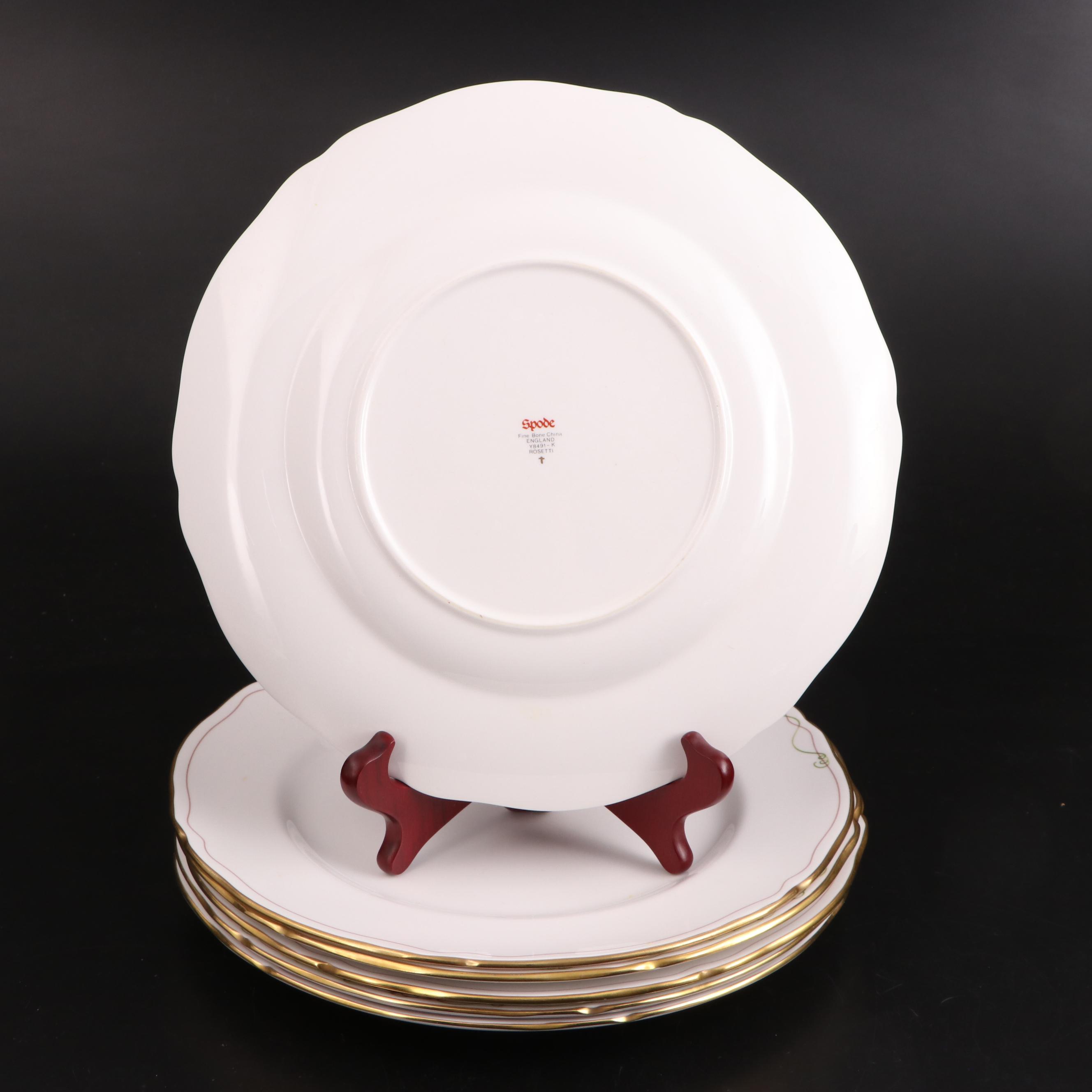 Spode "Rosetti" Porcelain Tureen and Dinnerware and Gerity "Georgian" Ladle