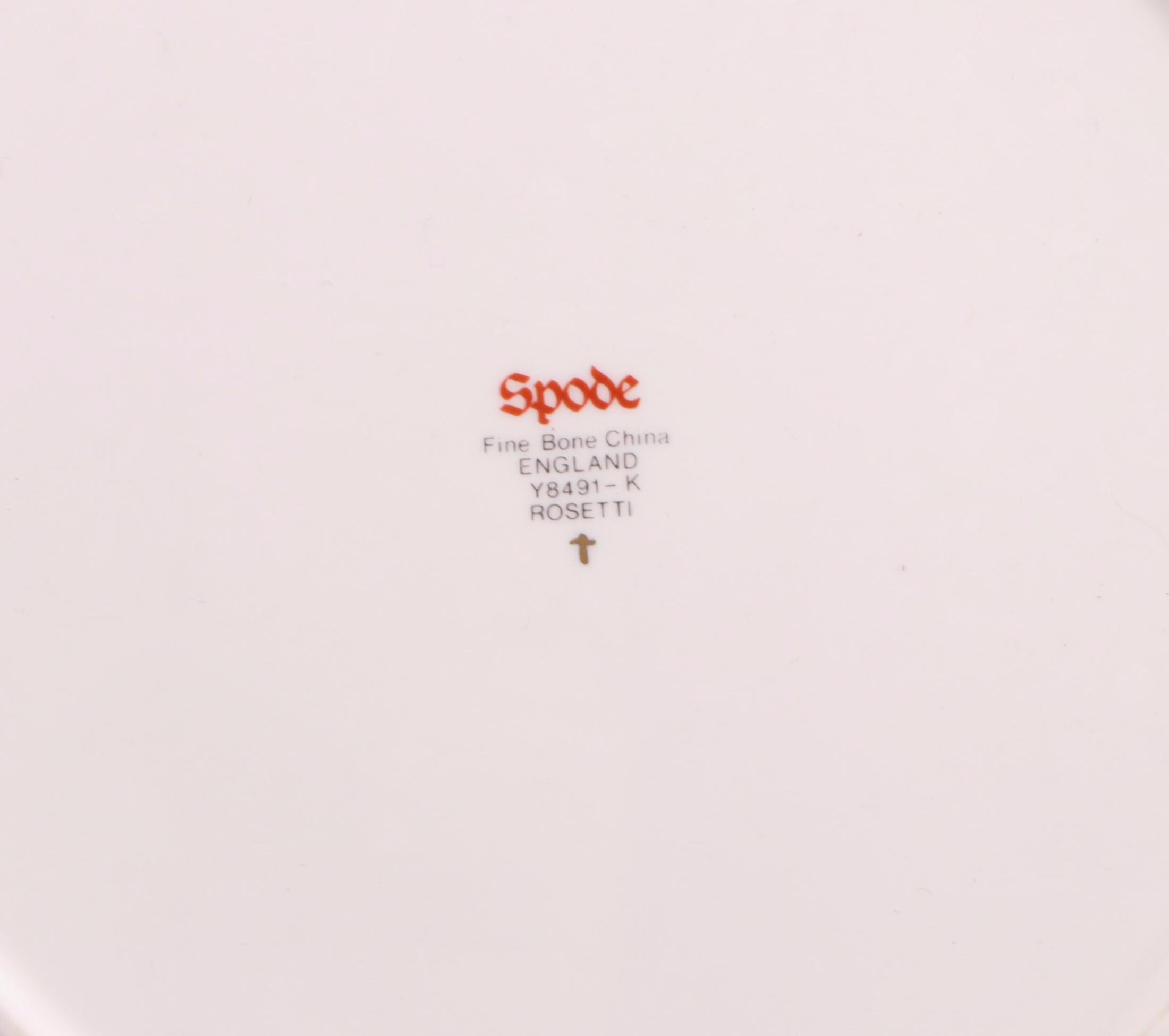 Spode "Rosetti" Porcelain Tureen and Dinnerware and Gerity "Georgian" Ladle