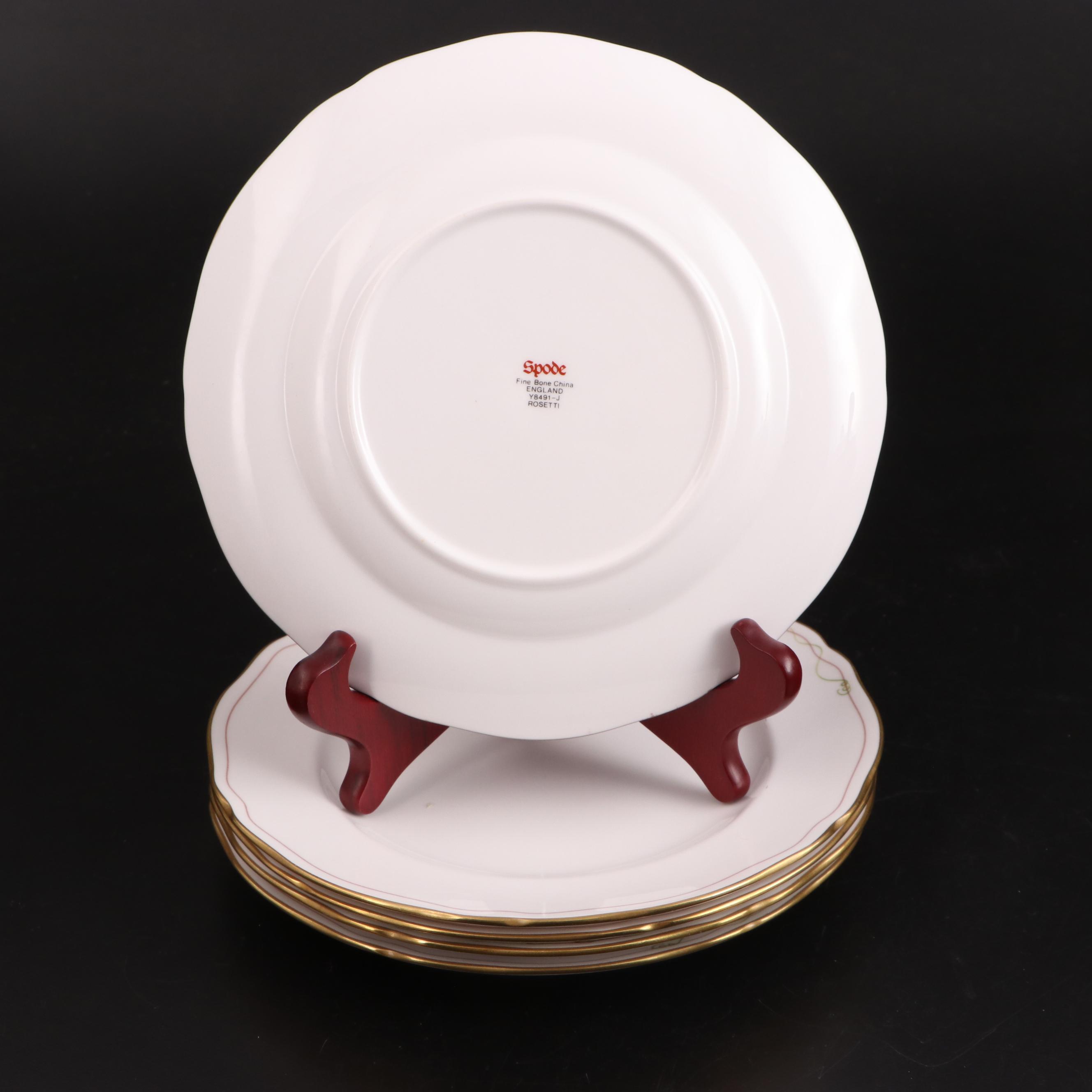 Spode "Rosetti" Porcelain Tureen and Dinnerware and Gerity "Georgian" Ladle