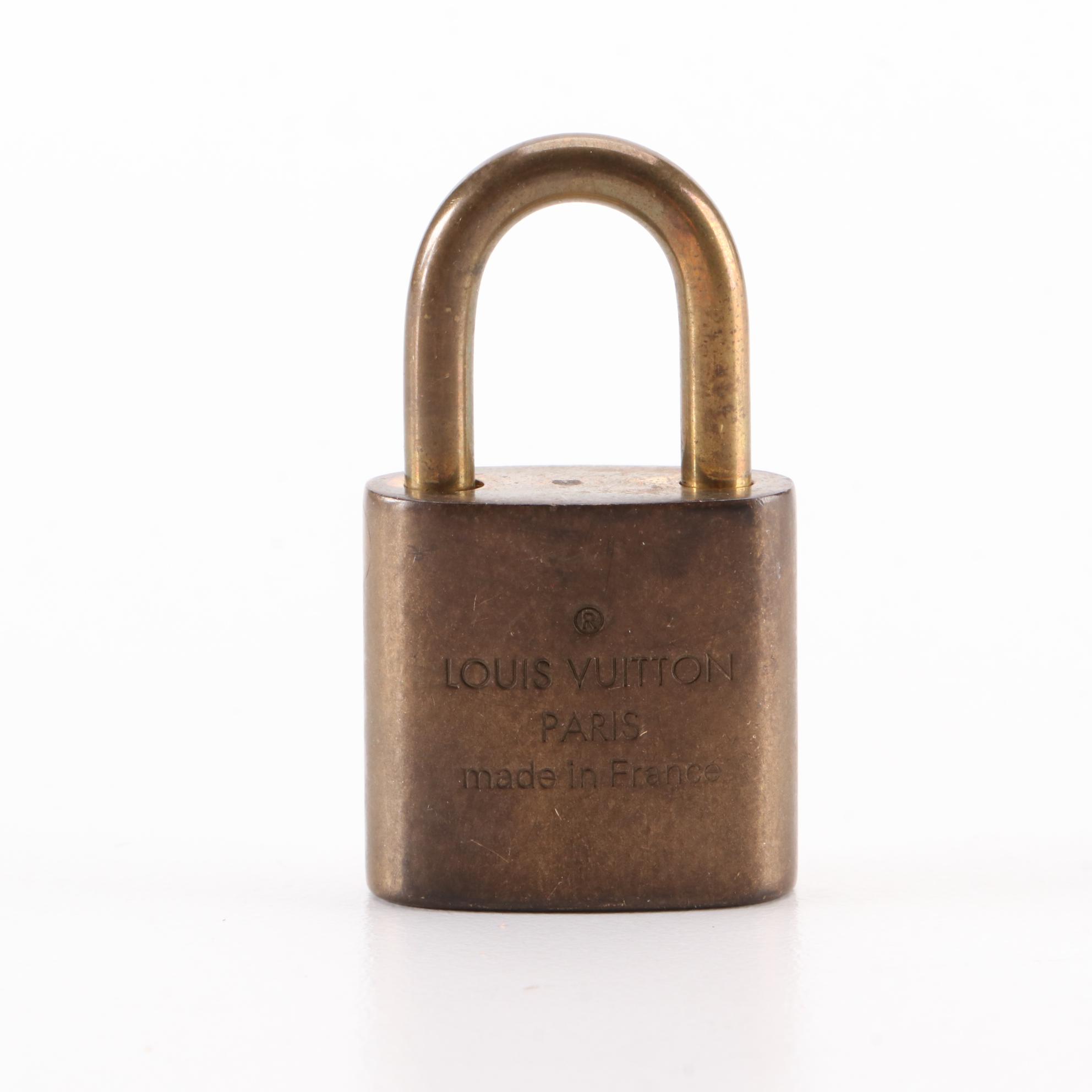 Louis Vuitton Brass Padlock and Key