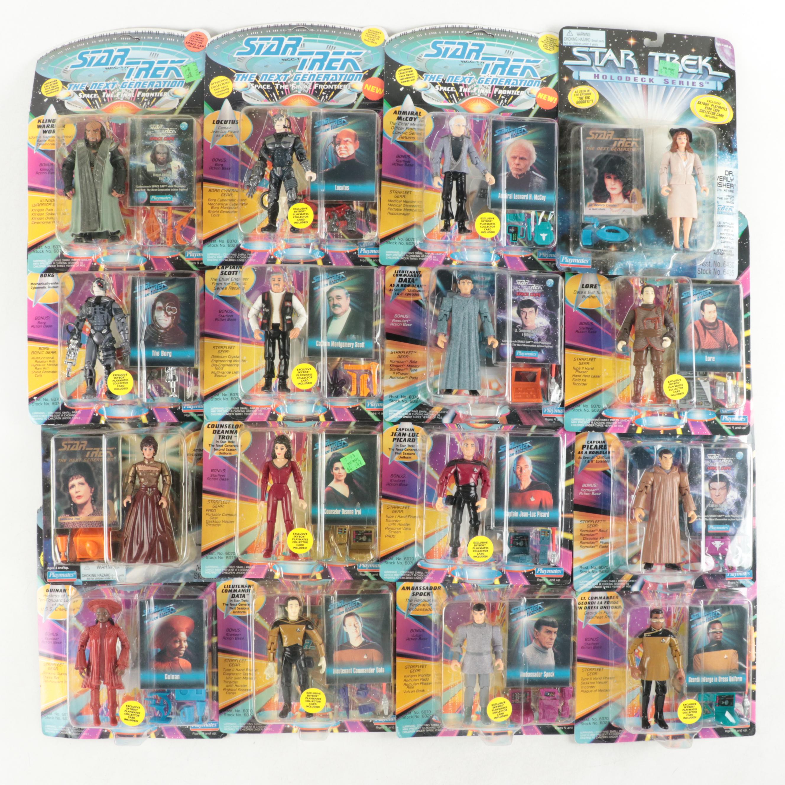 Playmates "Star Trek: The Next Generation" Action Figures with Collector Cards