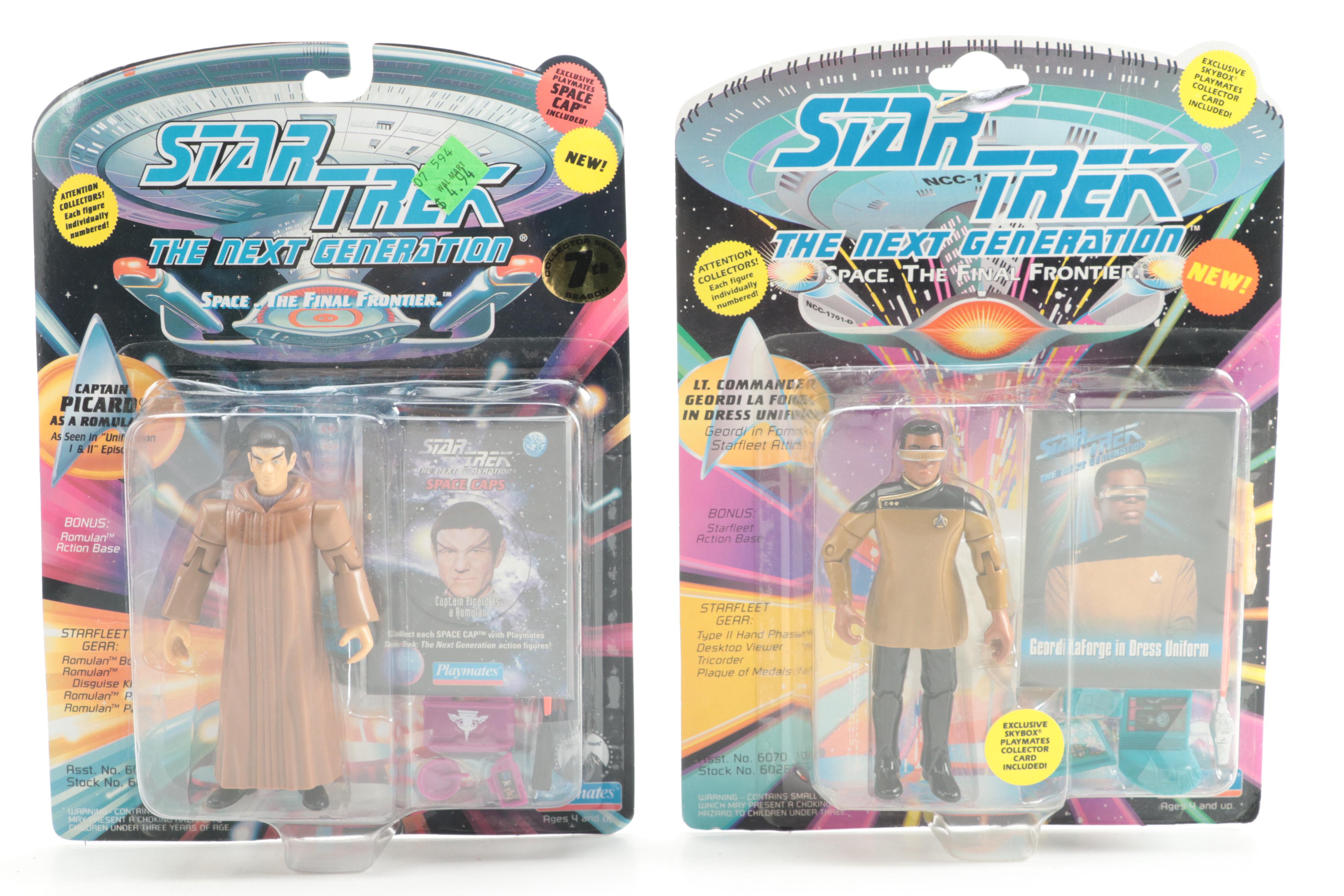 Playmates "Star Trek: The Next Generation" Action Figures with Collector Cards