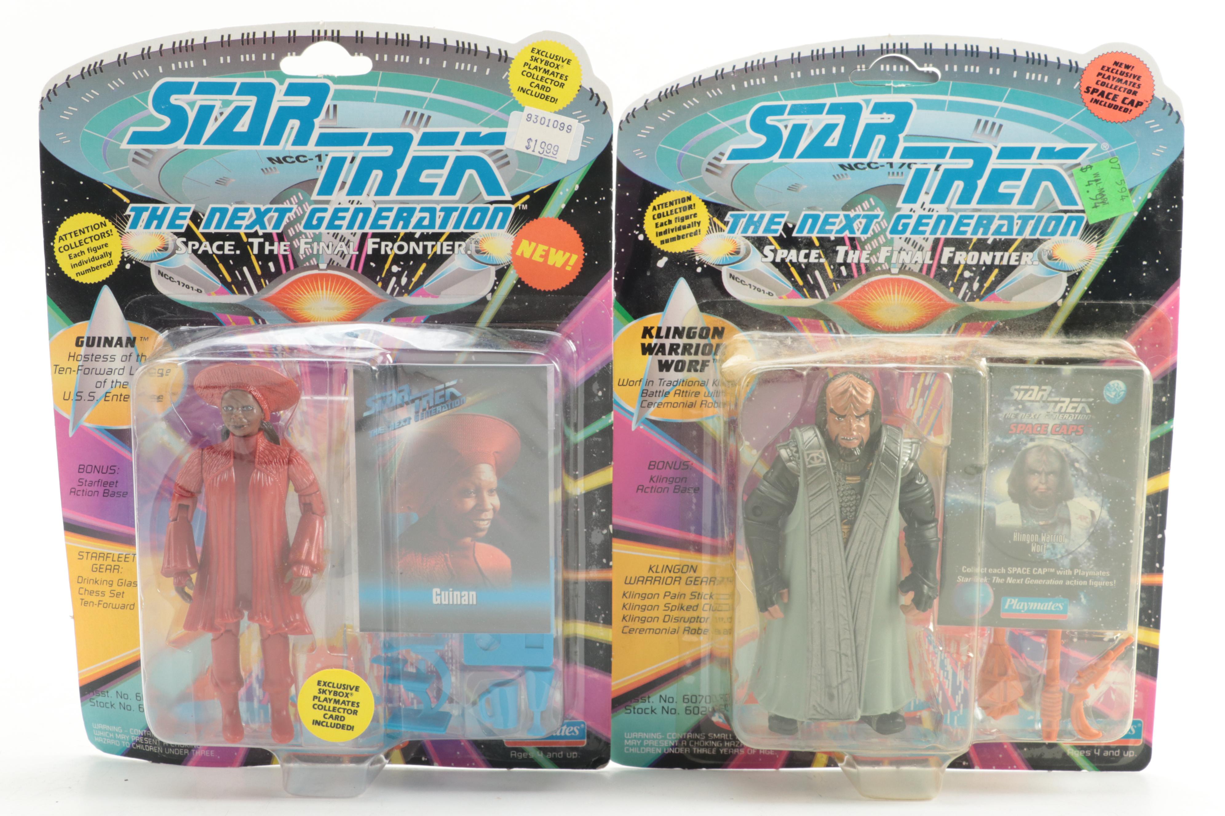 Playmates "Star Trek: The Next Generation" Action Figures with Collector Cards