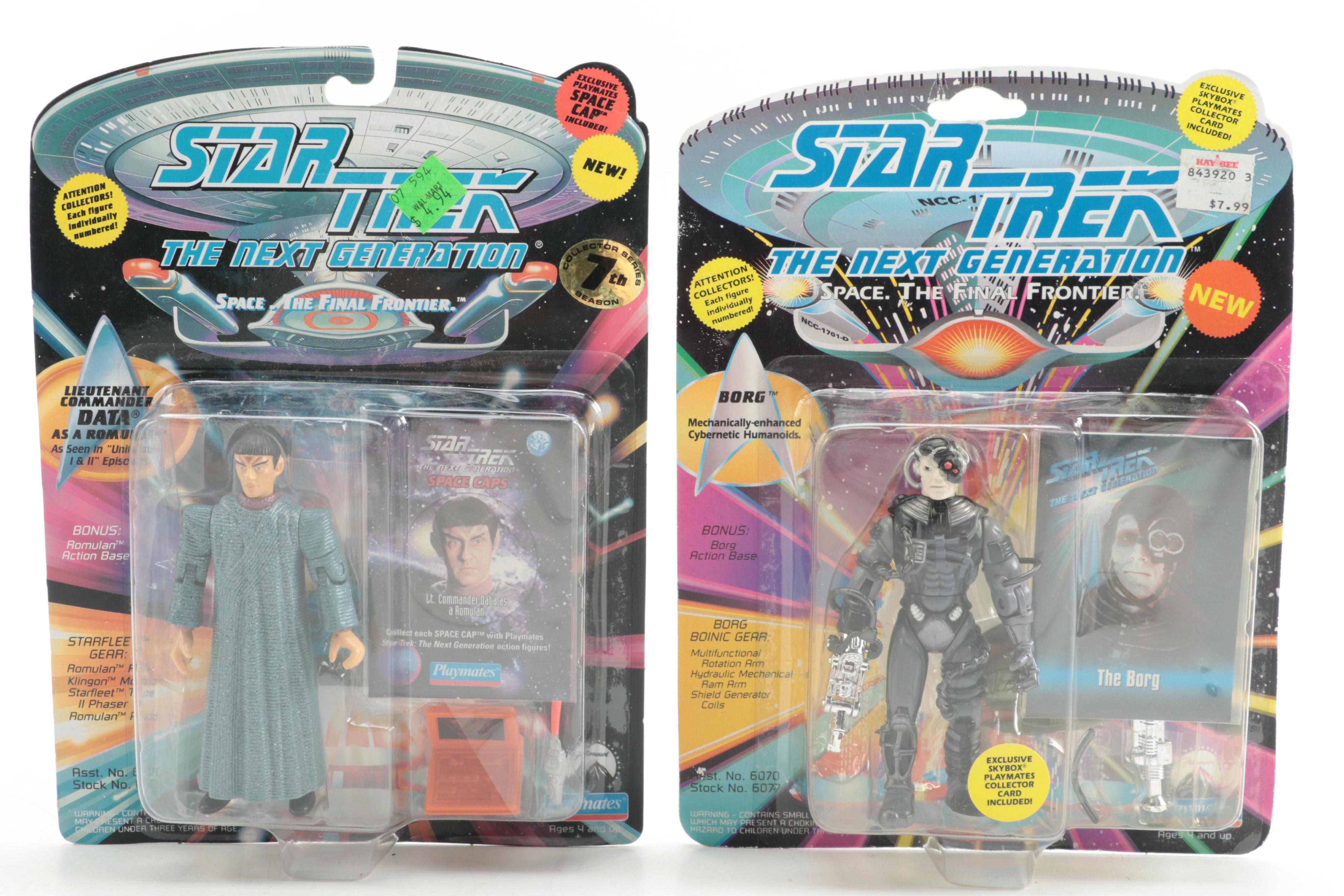 Playmates "Star Trek: The Next Generation" Action Figures with Collector Cards
