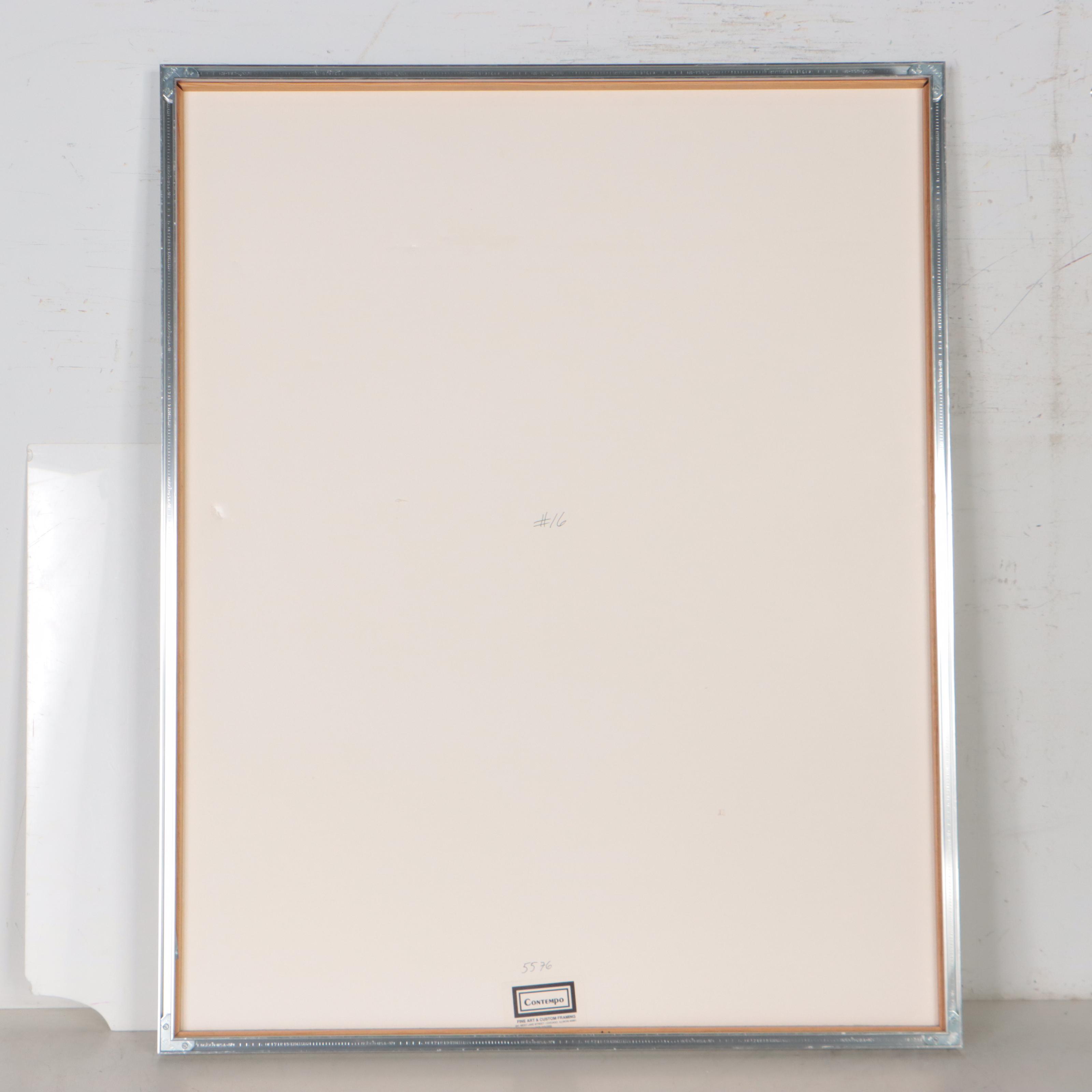 Don Fink Abstract Color Lithograph, 1971