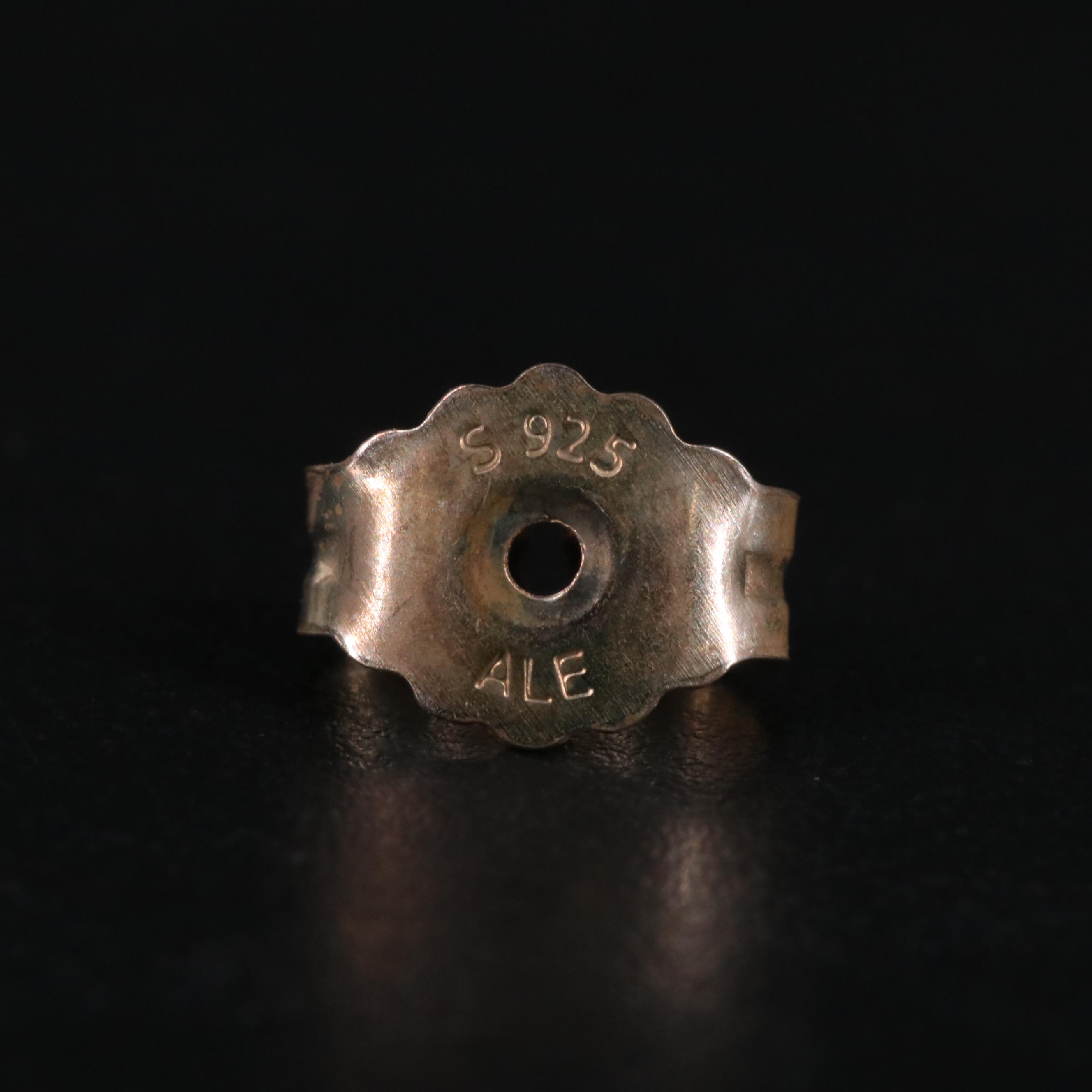 Sterling Heart Stud Earrings