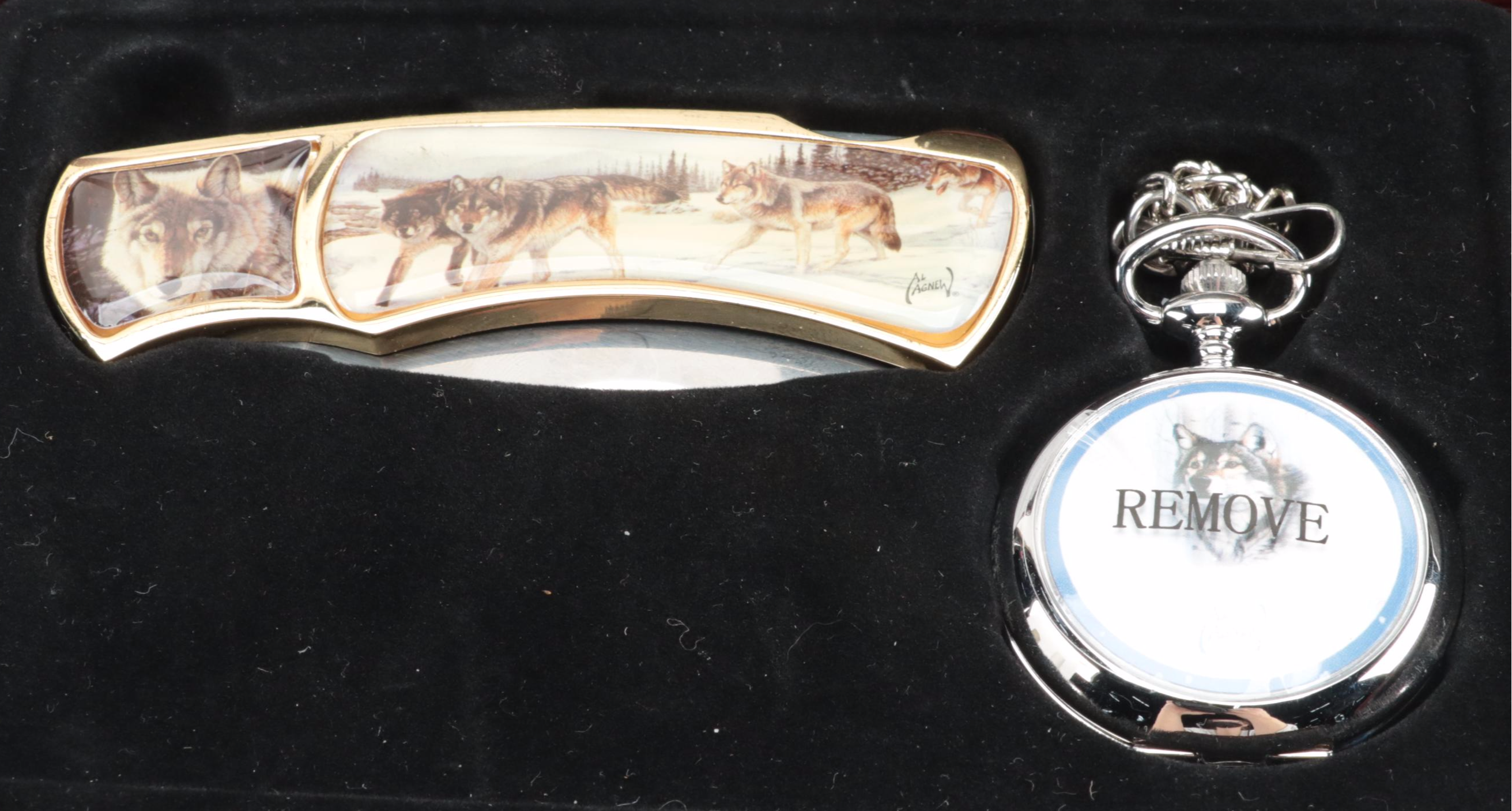 Al Agnew Pocket Knives and Pocket Watch with Other Folding Knives