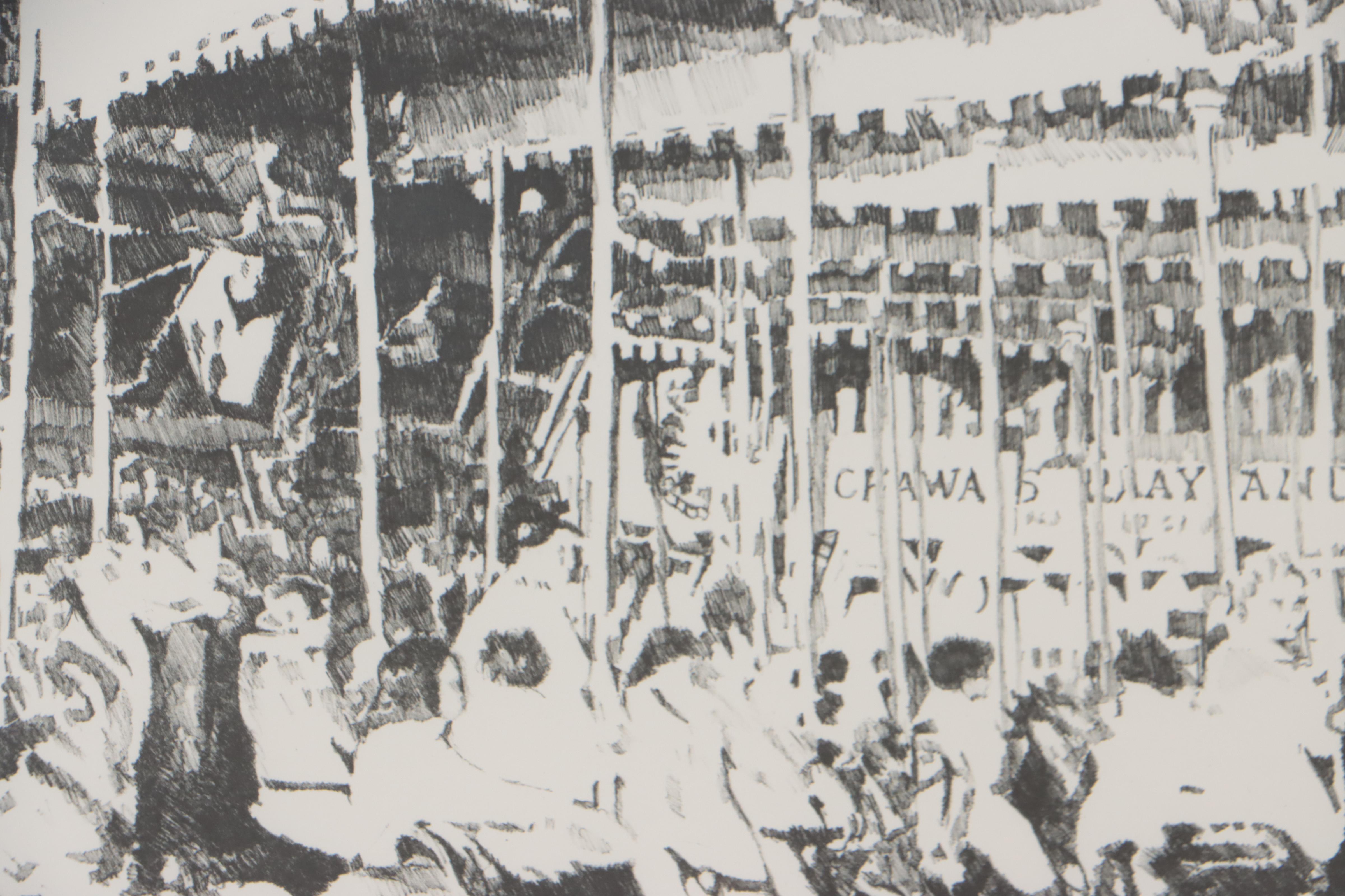 James Hendershot Lithograph "Carousel," Late 20th Century