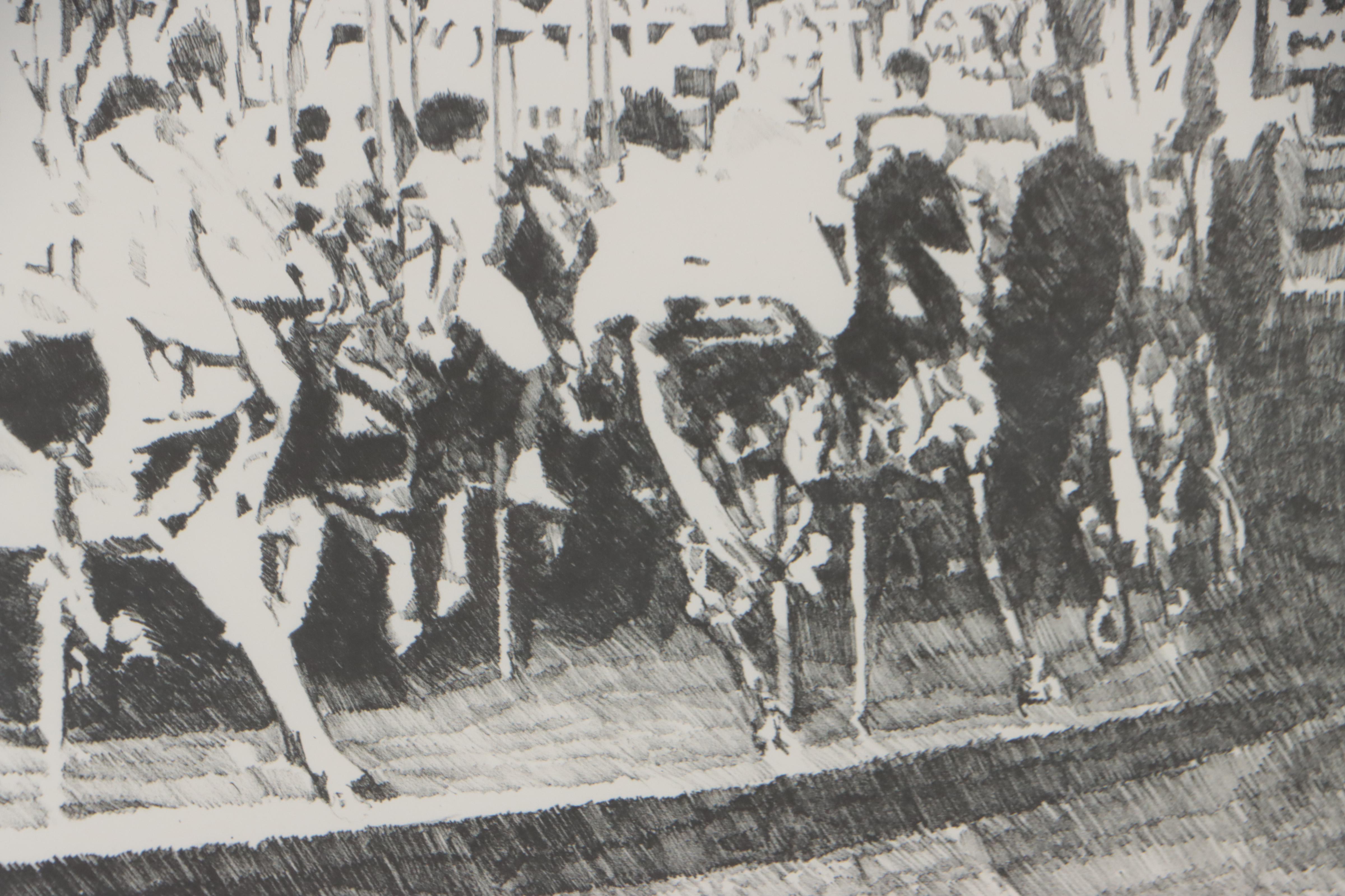 James Hendershot Lithograph "Carousel," Late 20th Century