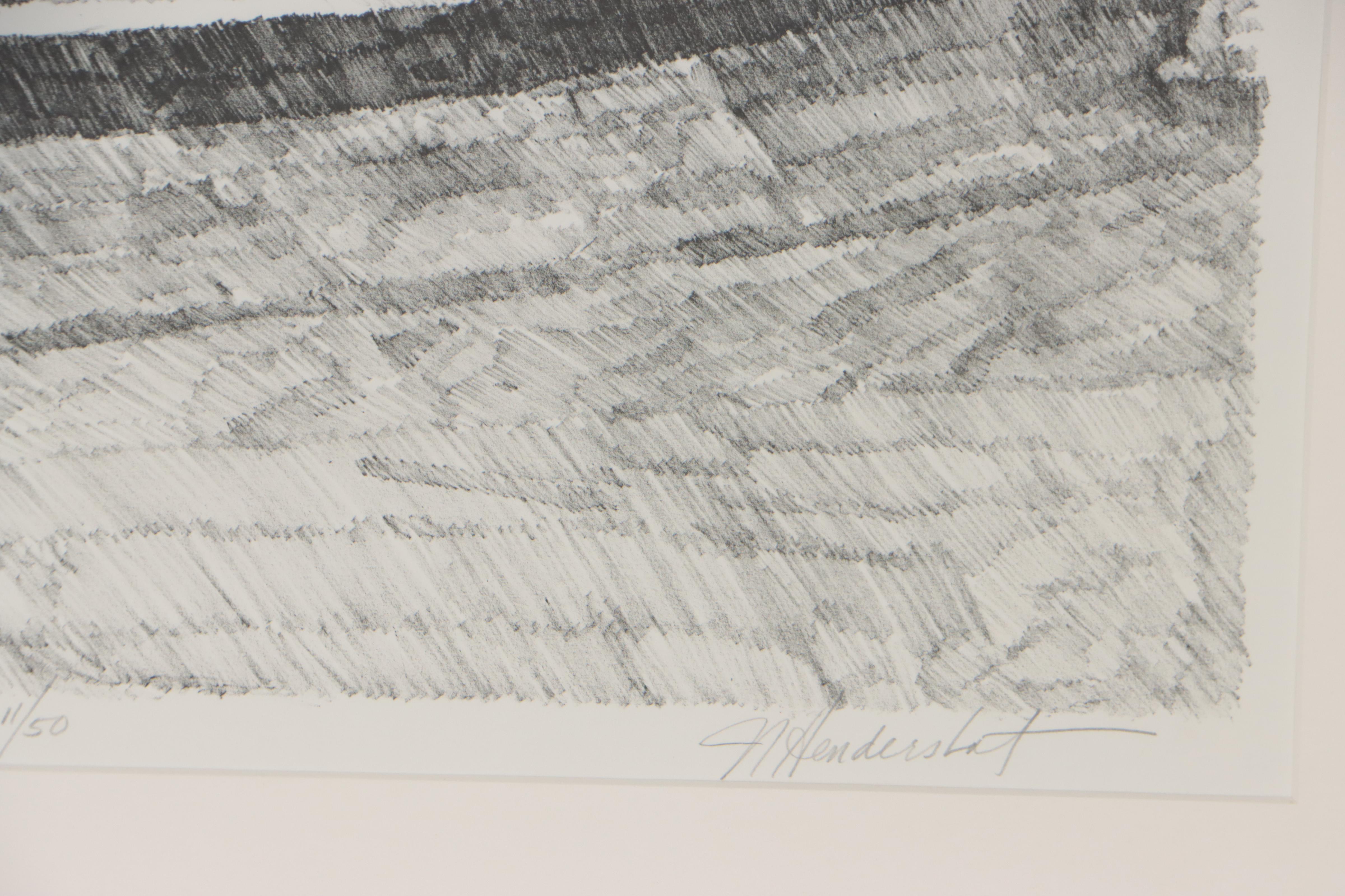 James Hendershot Lithograph "Carousel," Late 20th Century