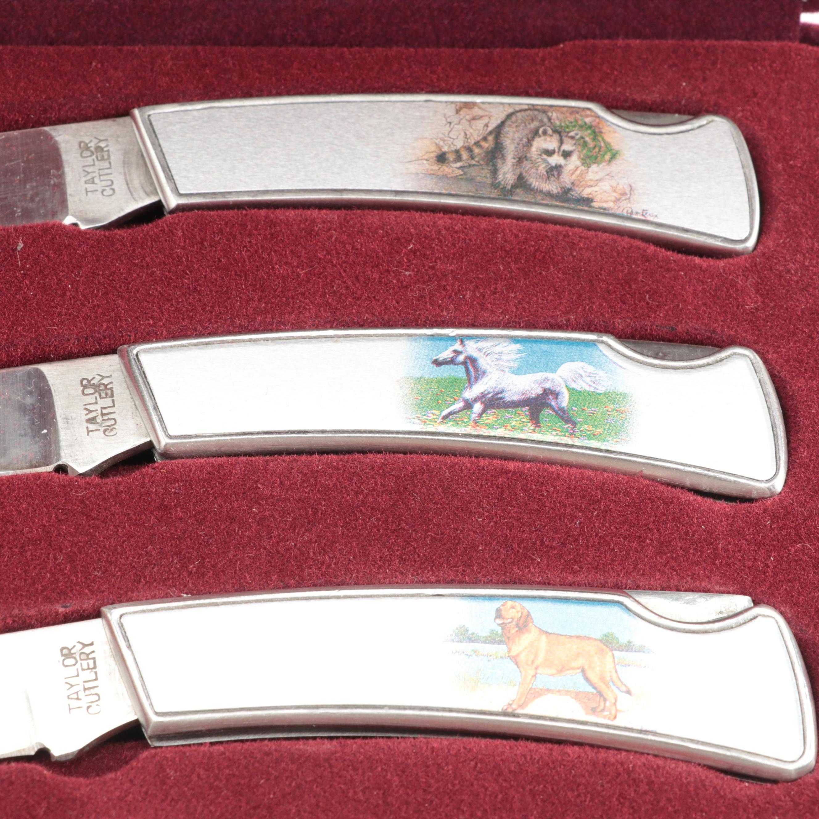 Hautman Brothers Collectible Series Knife Set with More Sets and Pocketknives