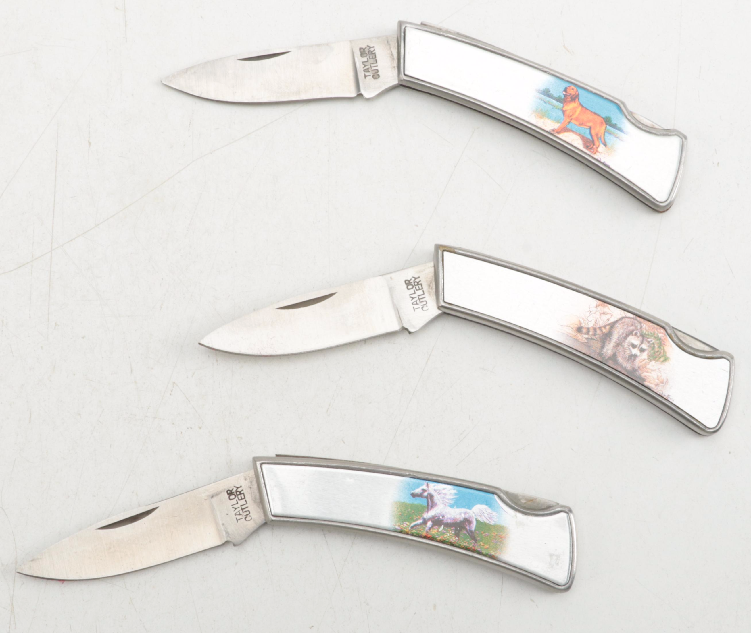 Hautman Brothers Collectible Series Knife Set with More Sets and Pocketknives