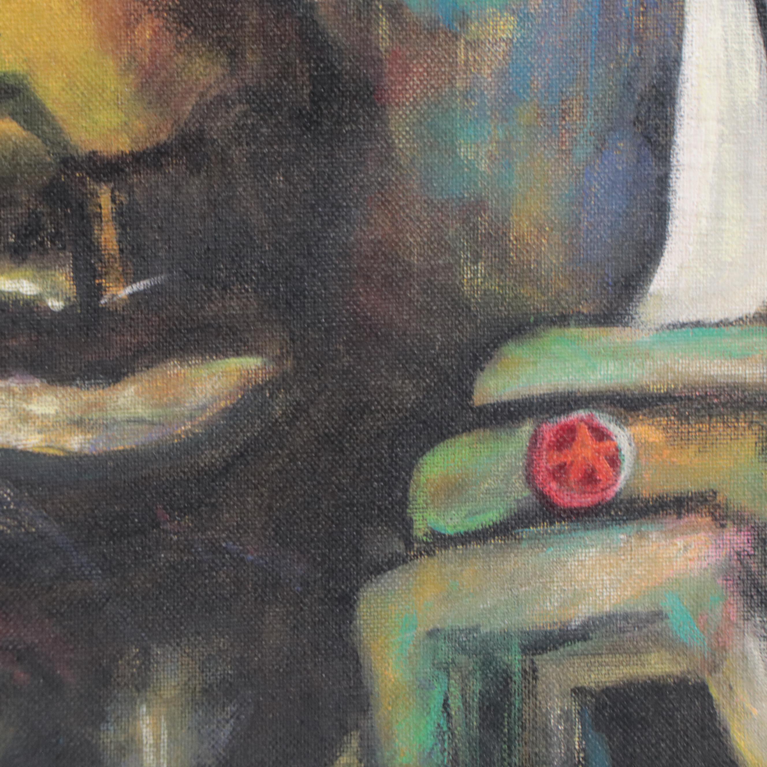 Oil Painting After Melina Jones "Malcolm X"