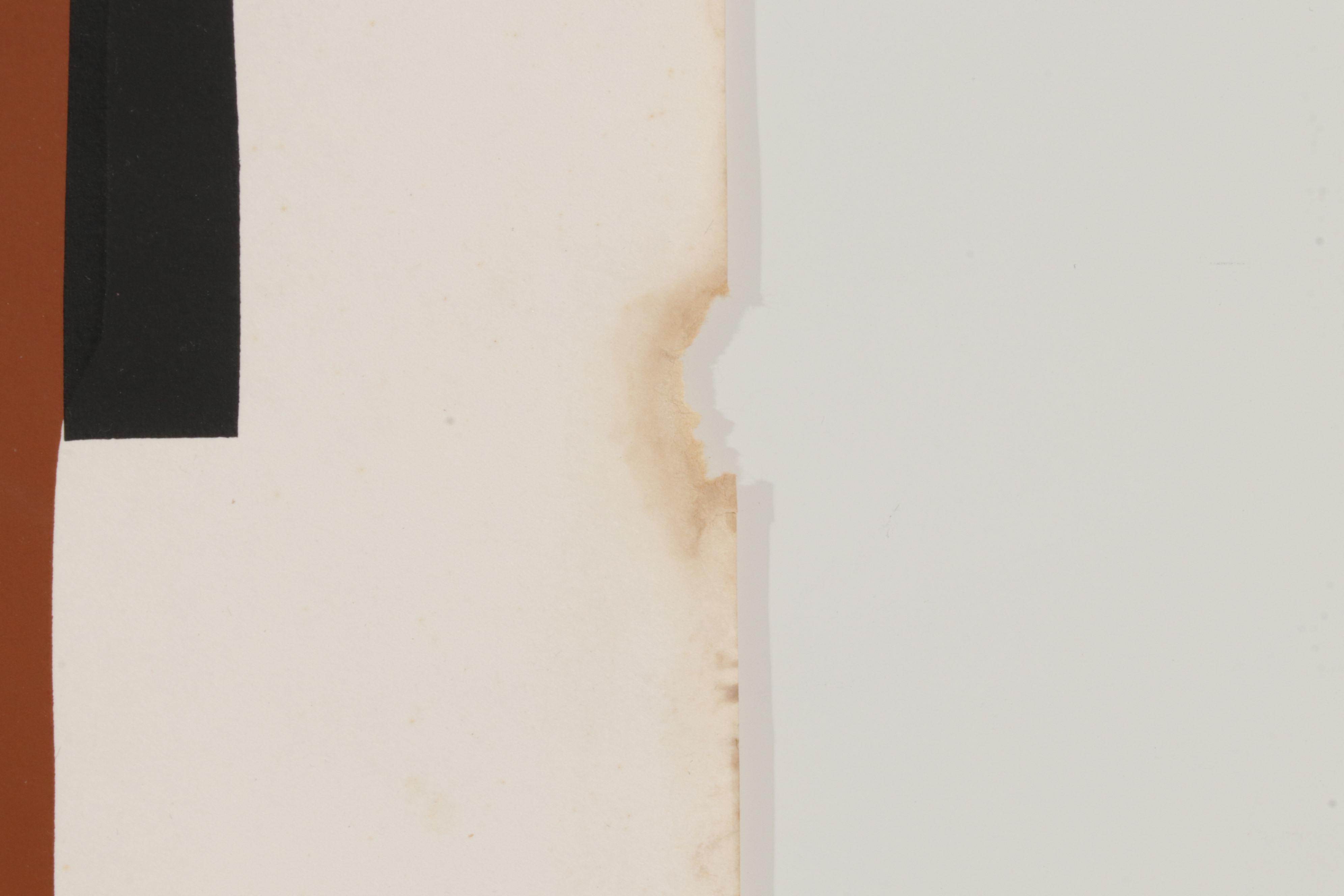 Lyn Seward Folk Art Serigraph "Apple and Bread," Circa 1985