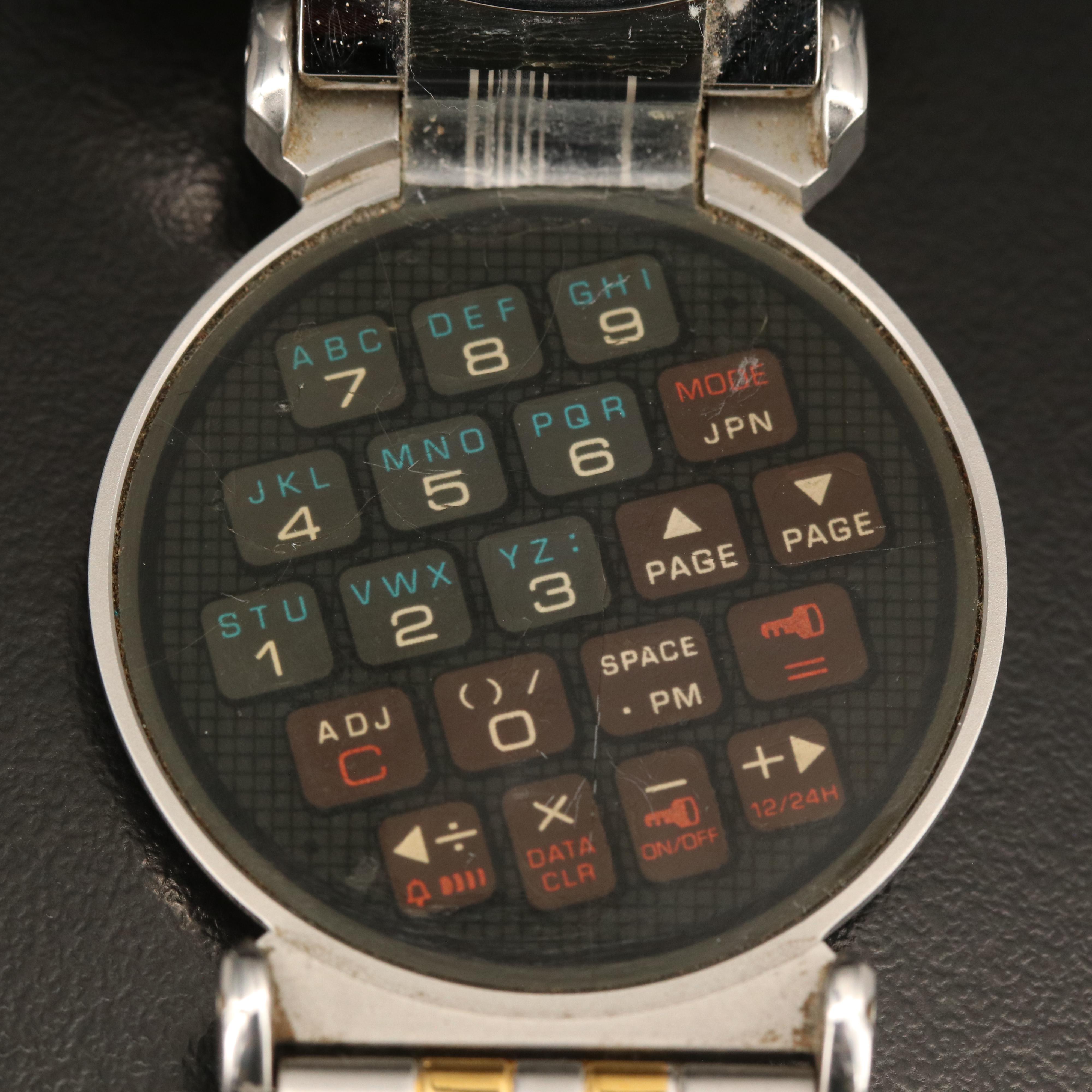 Casio Flip Top Data Bank Quartz Watch